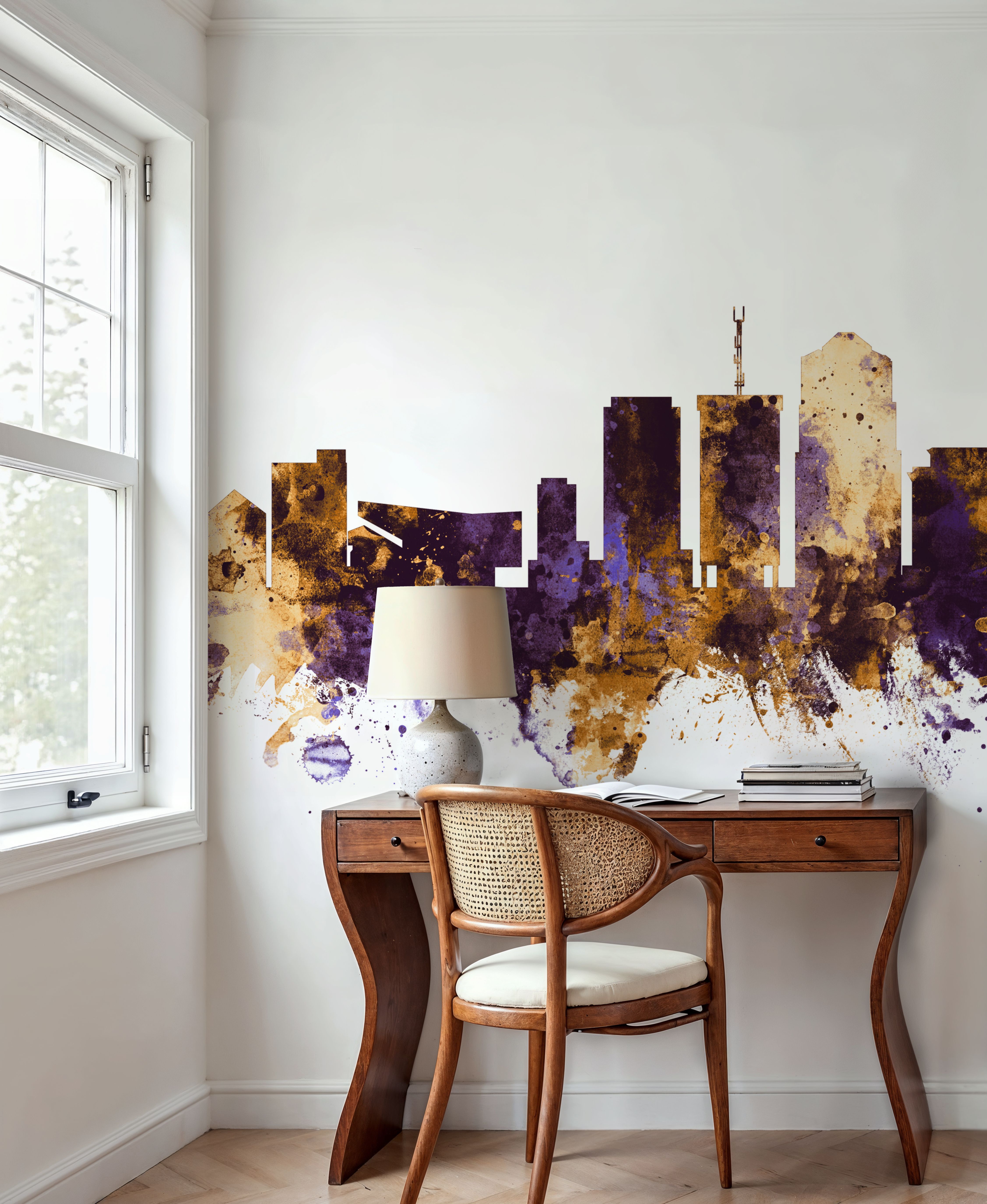 Tucson Arizona Skyline Purple & Gold