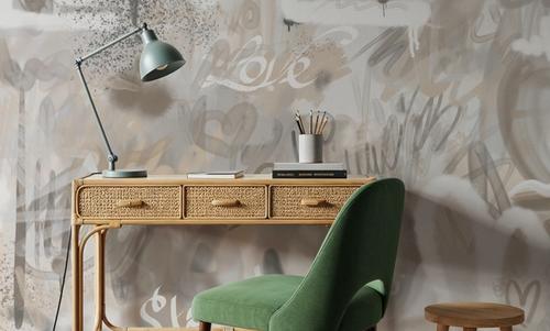 Graffiti Love, Beige