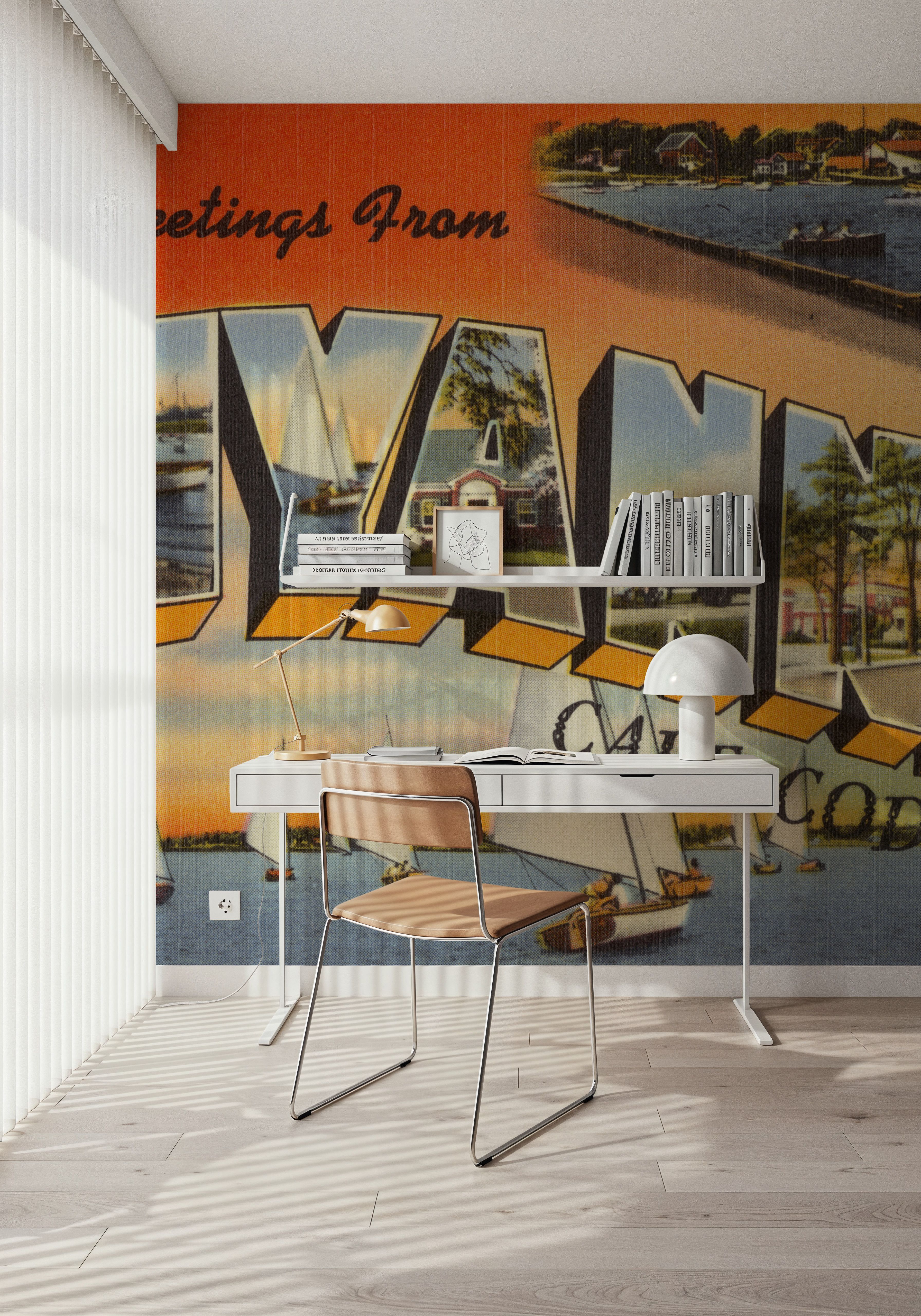 Greetings from Hyannis - Screenprint Postcard
