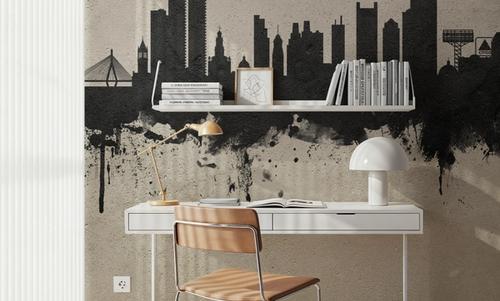 Boston Massachusettes Skyline Concrete