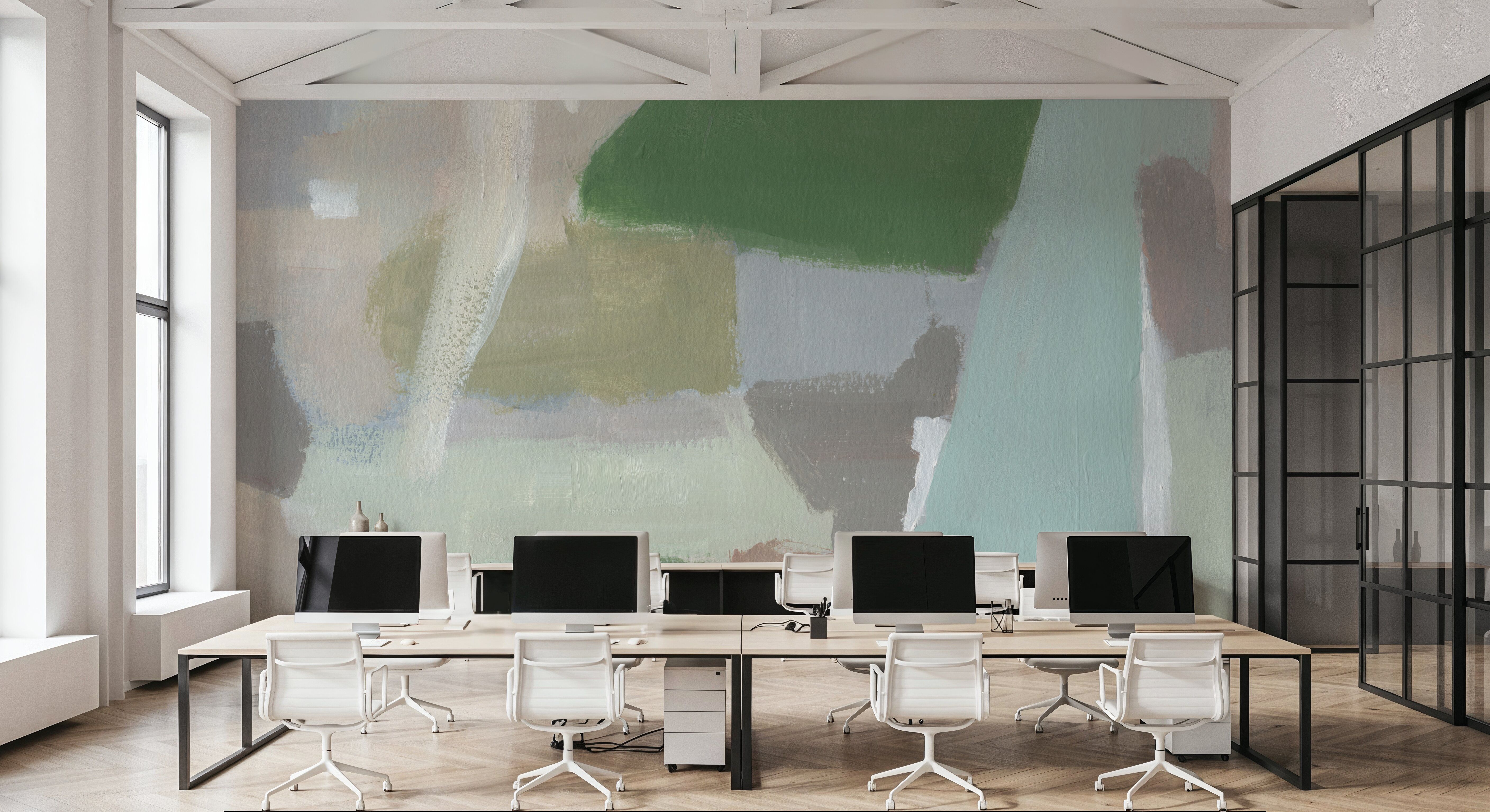 Spring Green Abstract