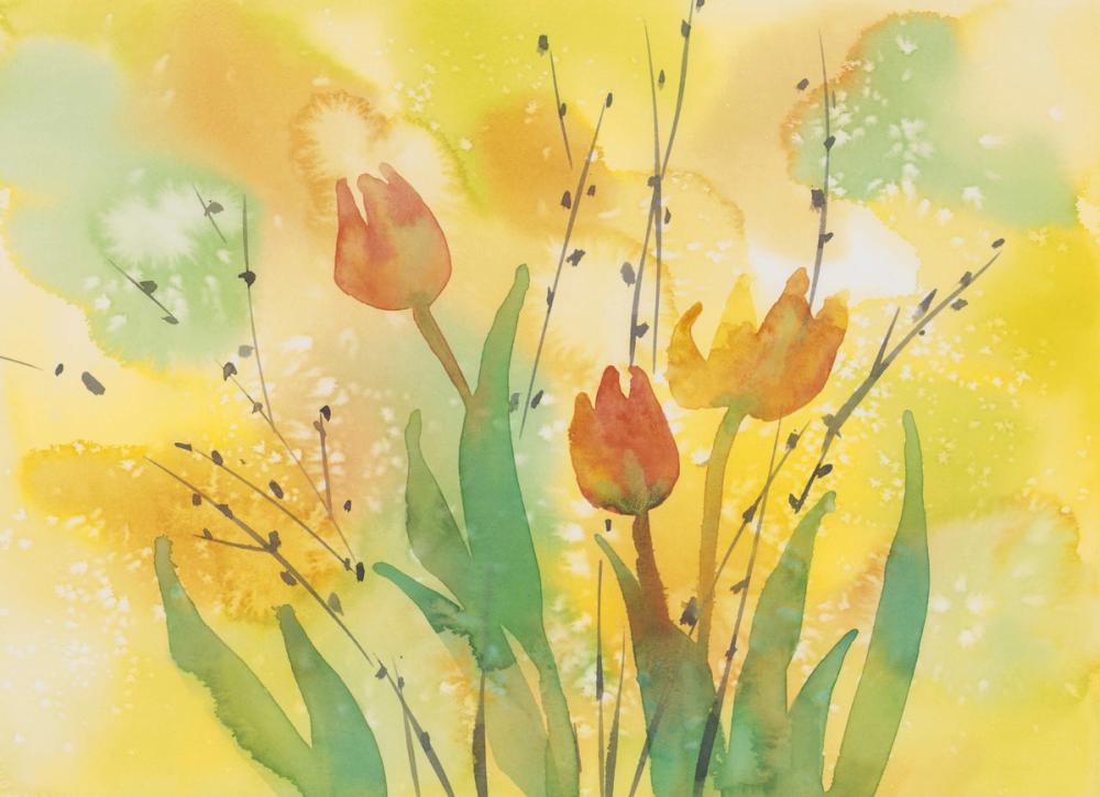 Watercolor Tulip Dream