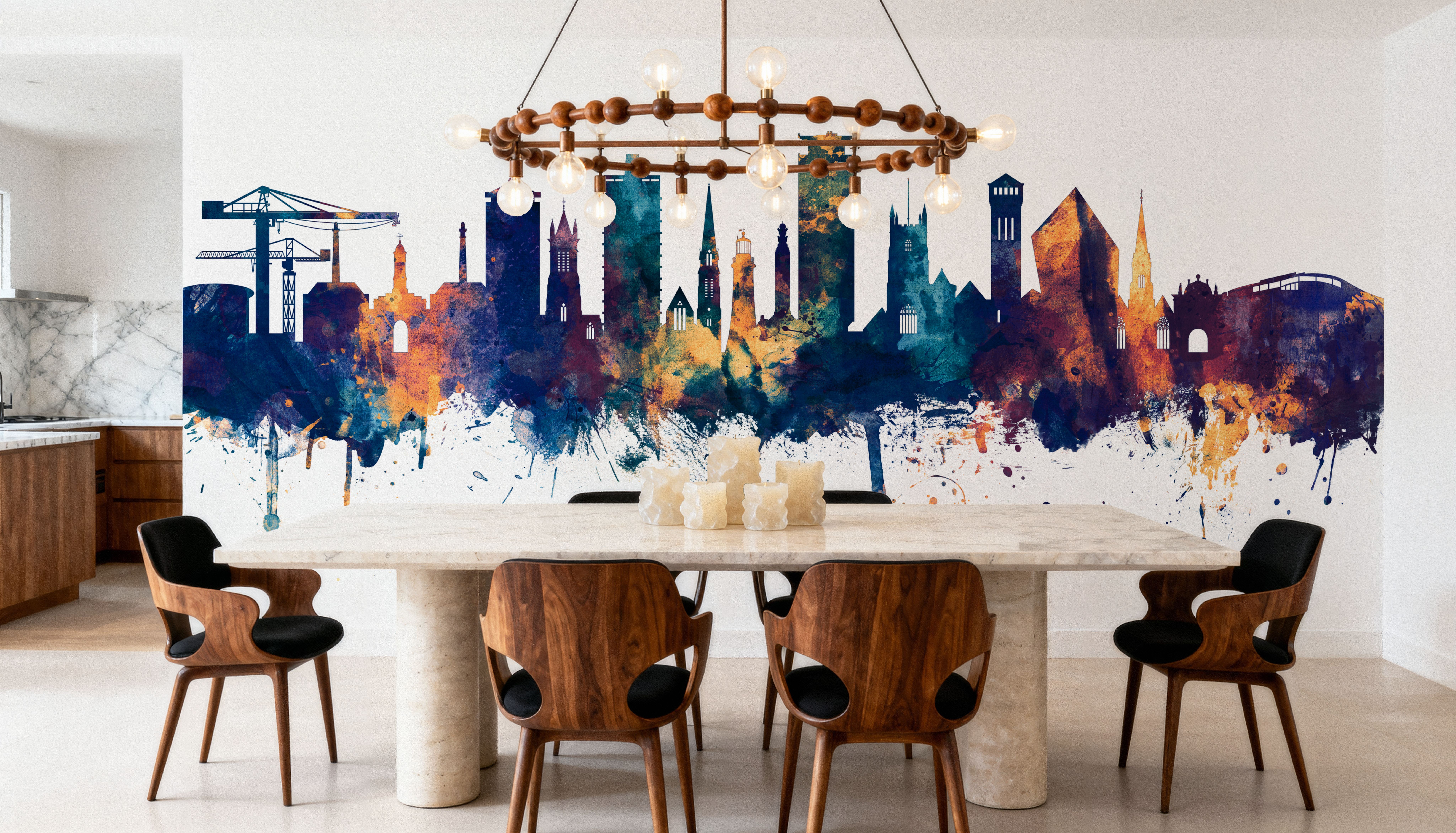 Plymouth England Skyline Blue & Bronze