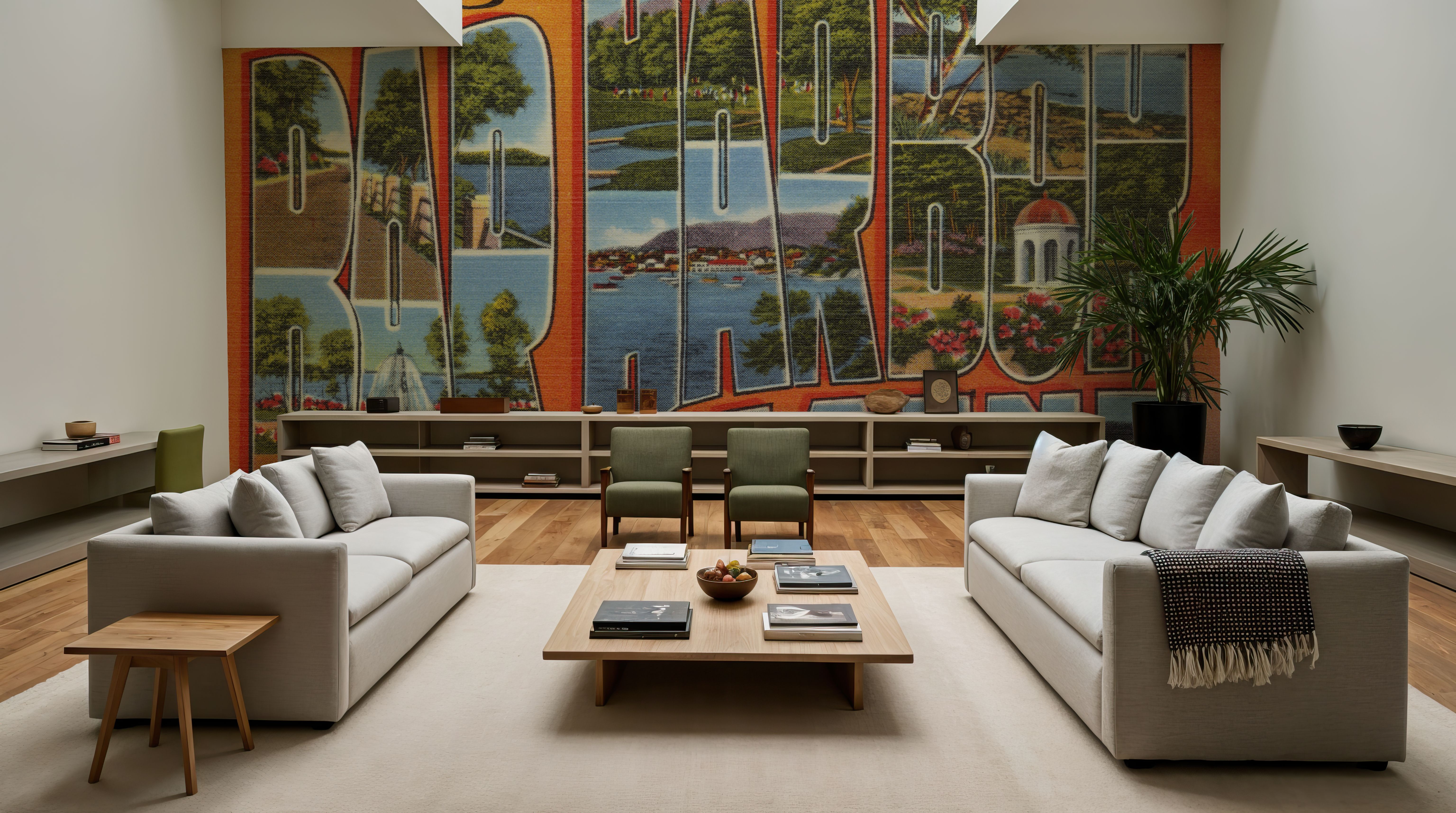 Greetings from Bar Harbor - Screenprint Postcard