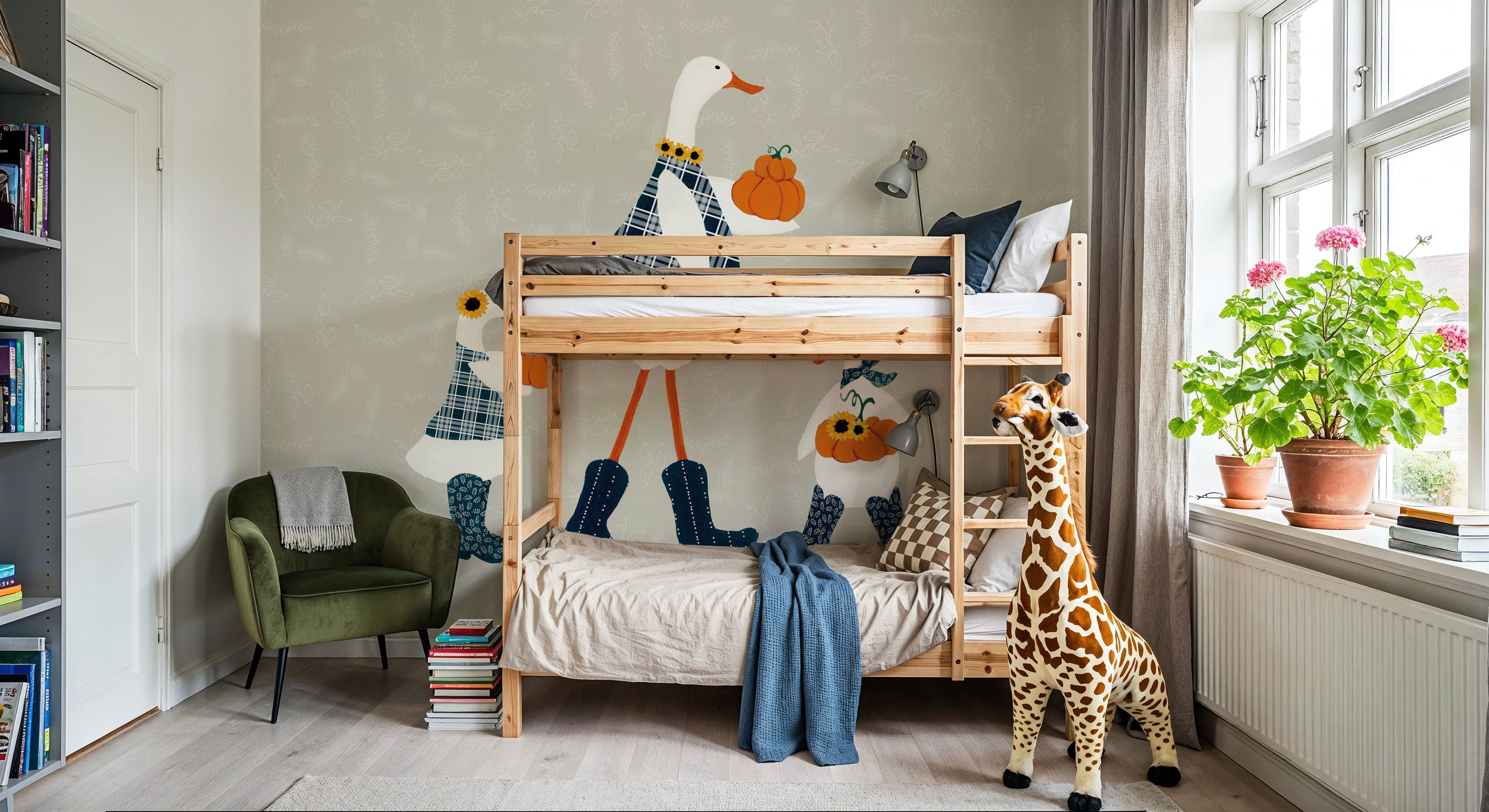 Ducks in the Pumpkin Patch X, Wallpaper