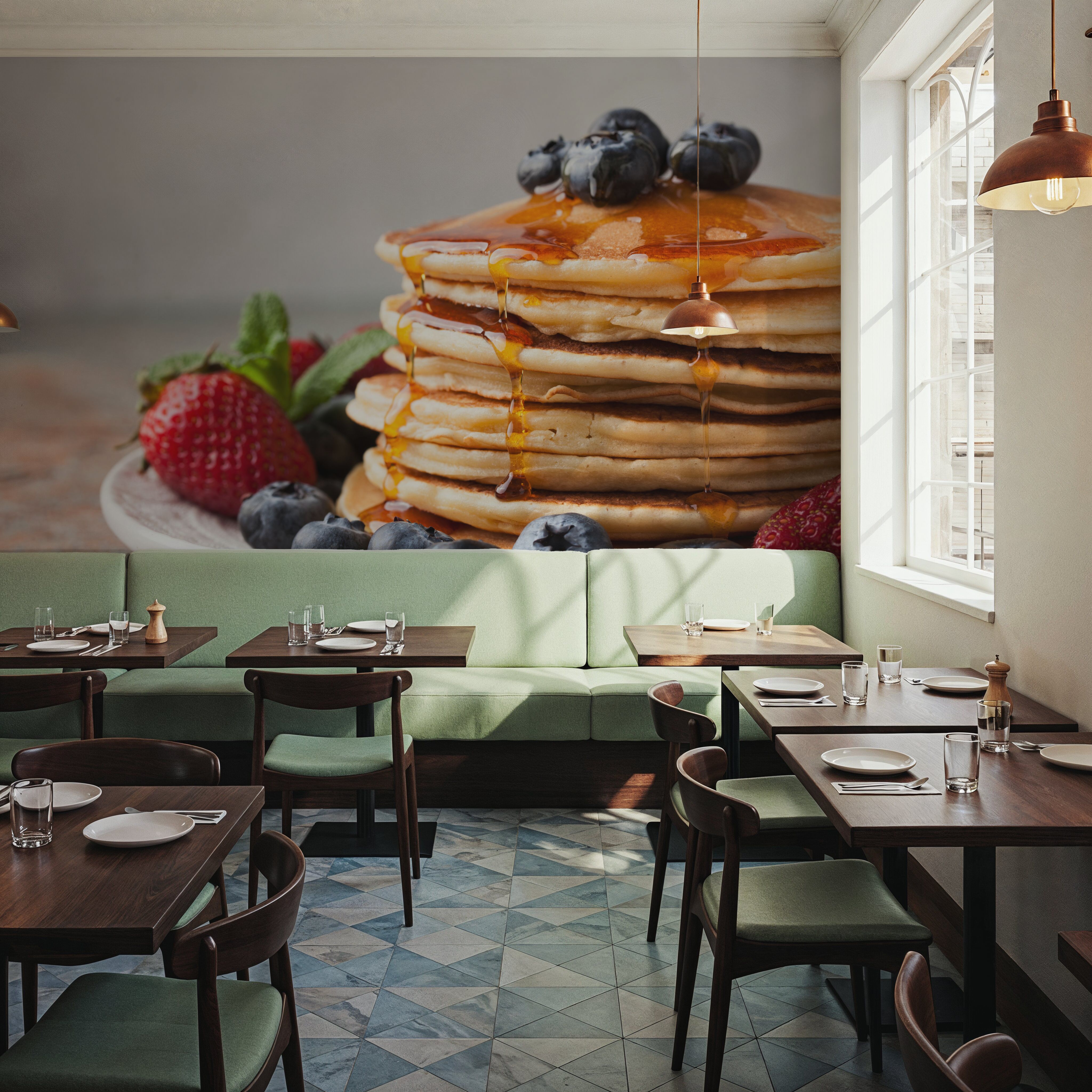 Stack of Pancakes with Syrup