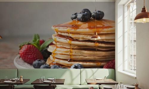 Stack of Pancakes with Syrup
