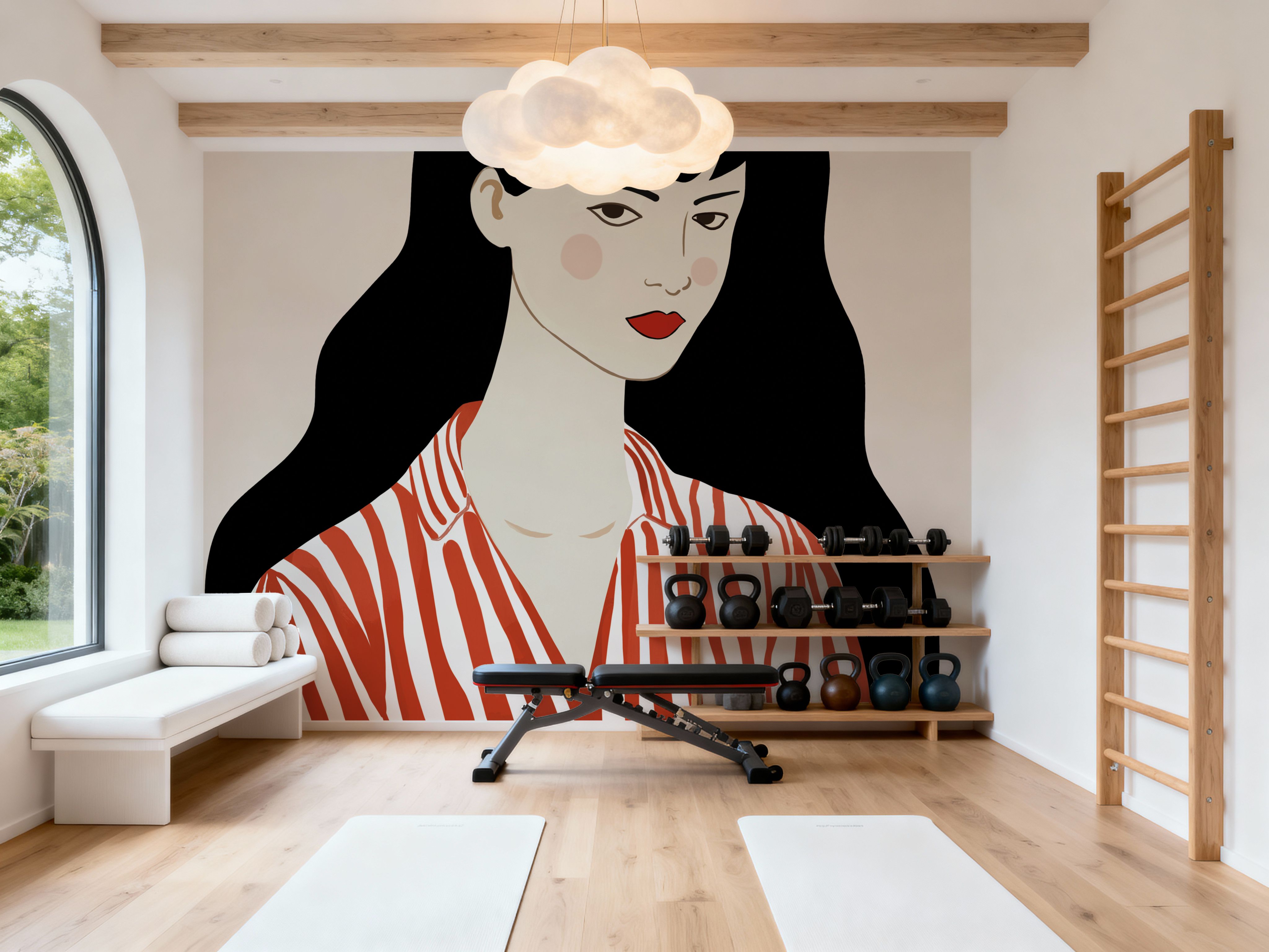 Woman in Striped Blouse I