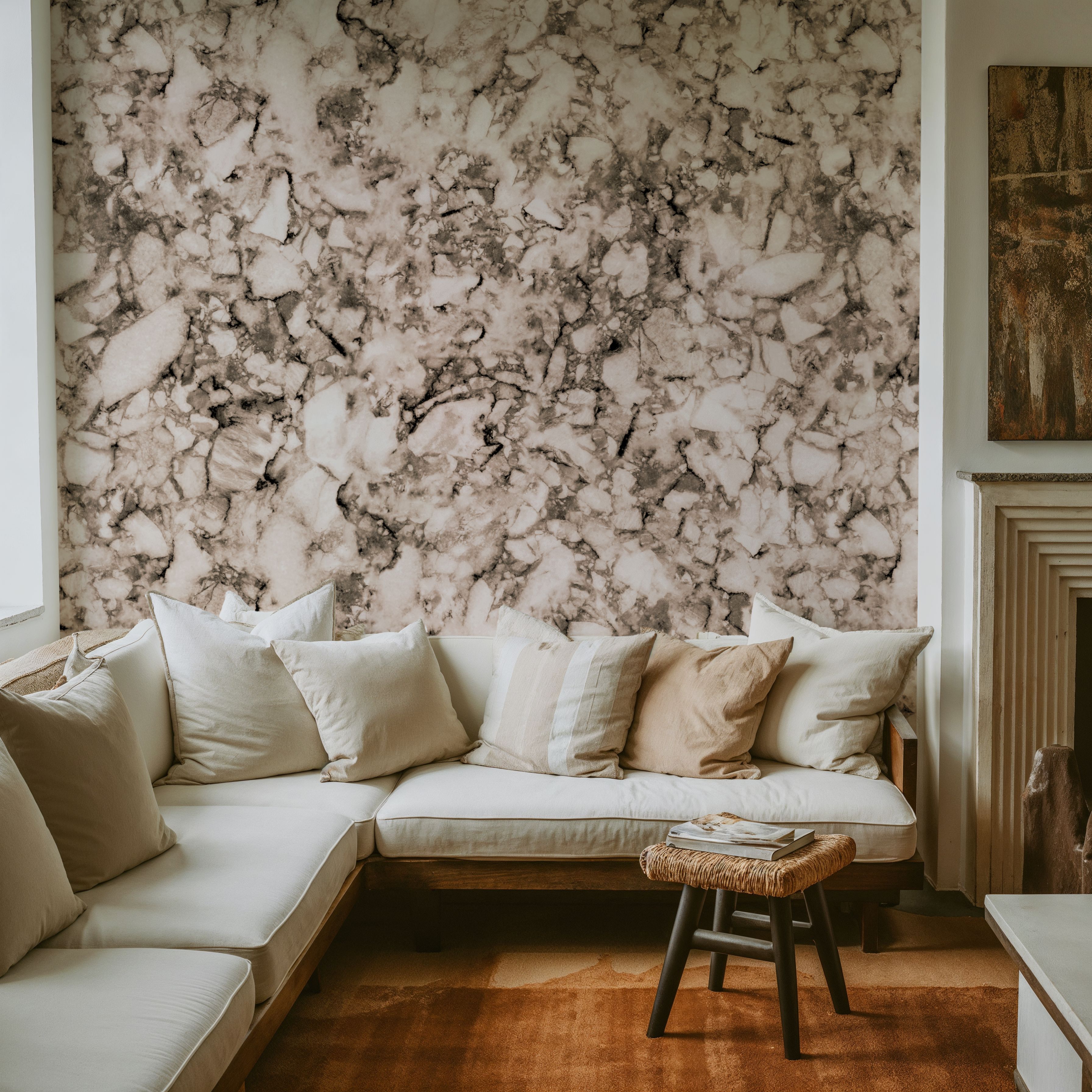 Statement Marble, Beige