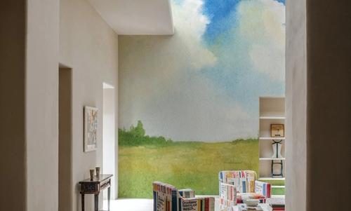 Cloudy Landscape Painting