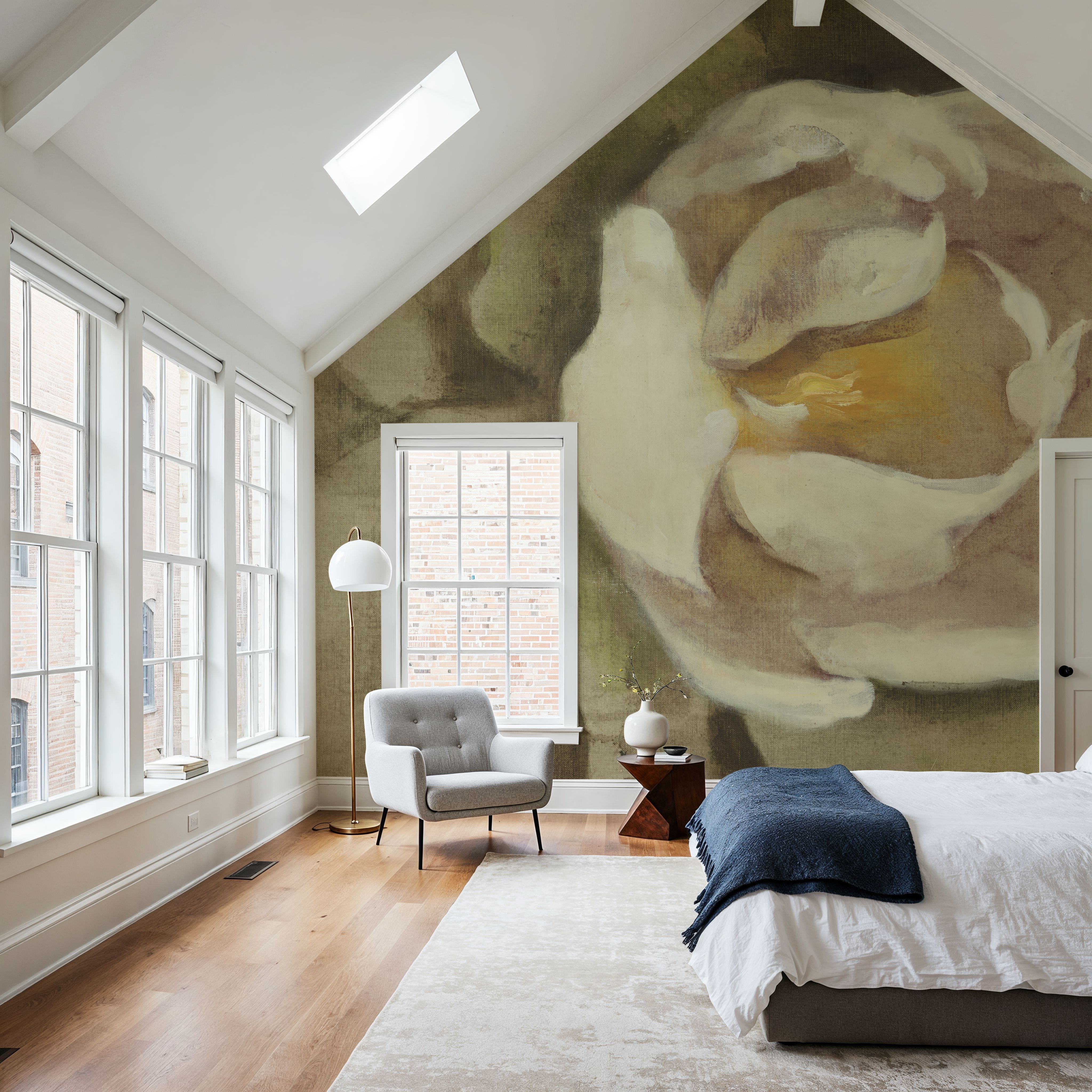 White Blossom on Canvas