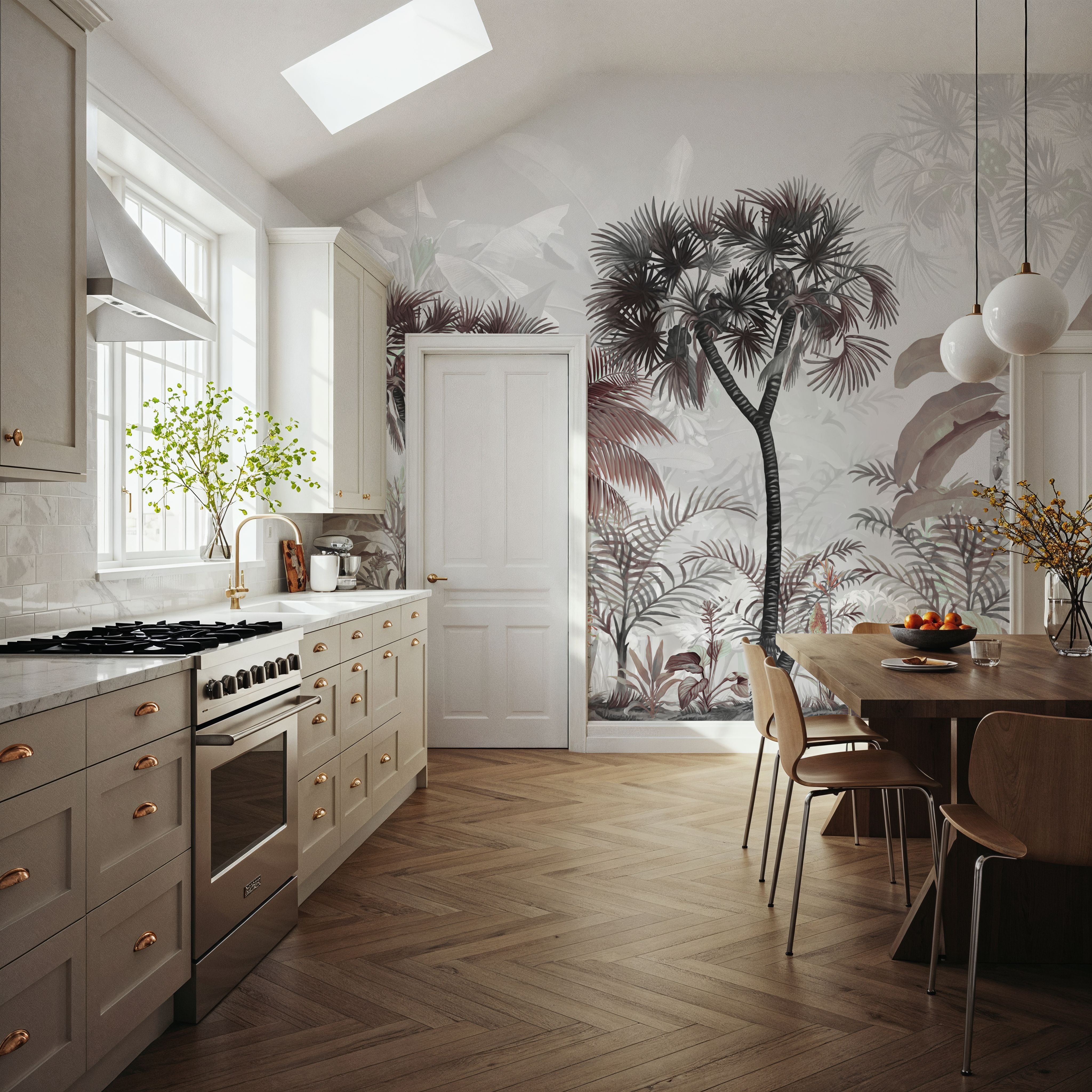 Tropical Forest Strolls Rainy Blue