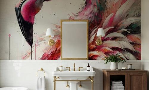 Watercolor Flamingo