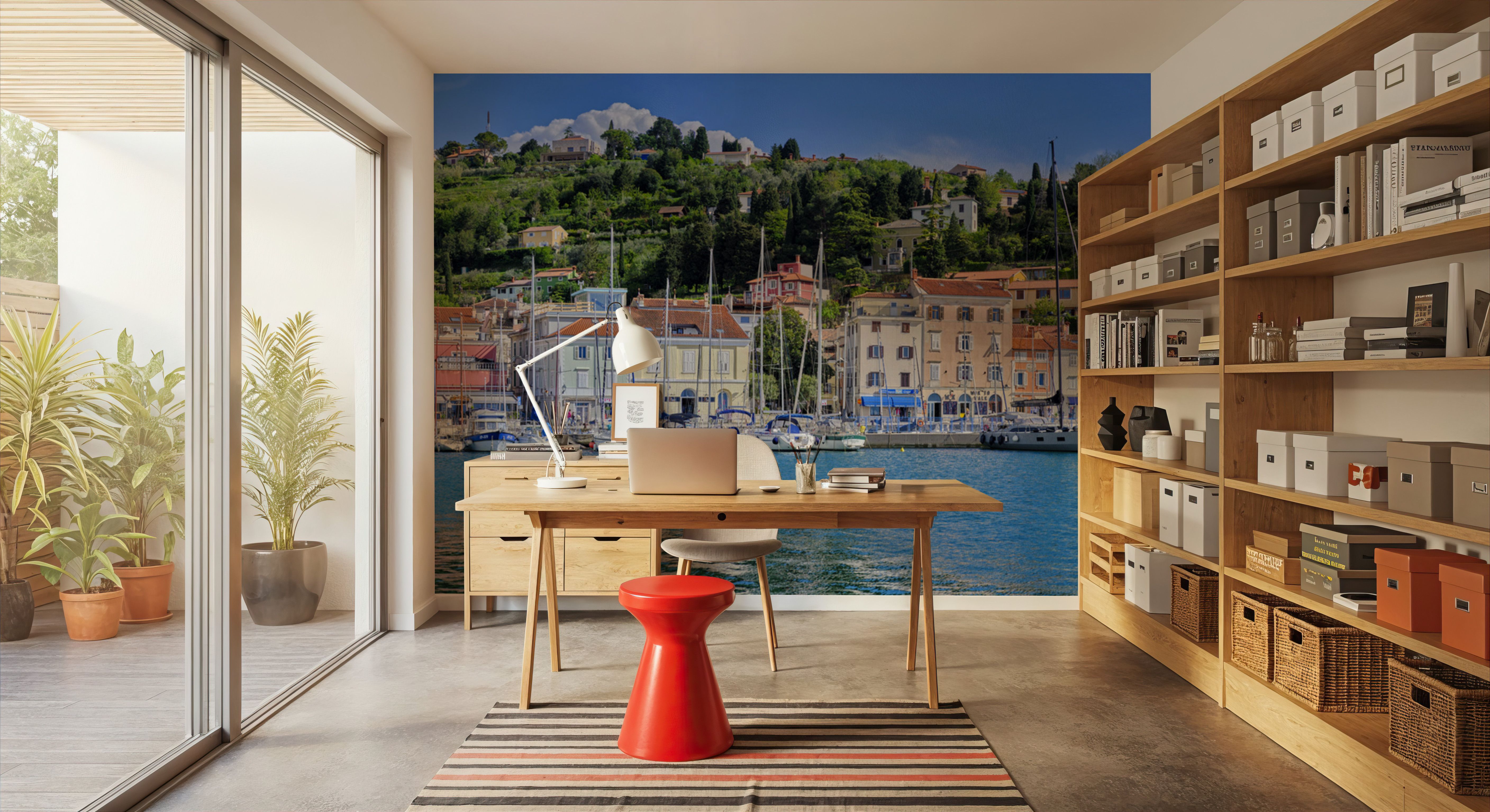 Mediterranean Harbor, Wallpaper