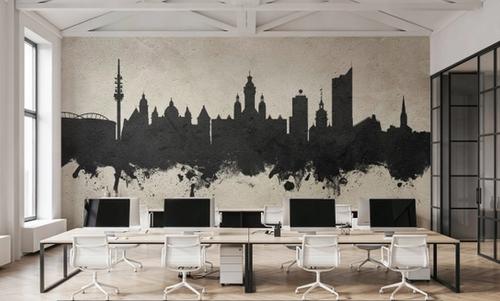 Leipzig Germany Skyline Concrete