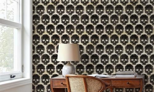 Skulls Everywhere Black