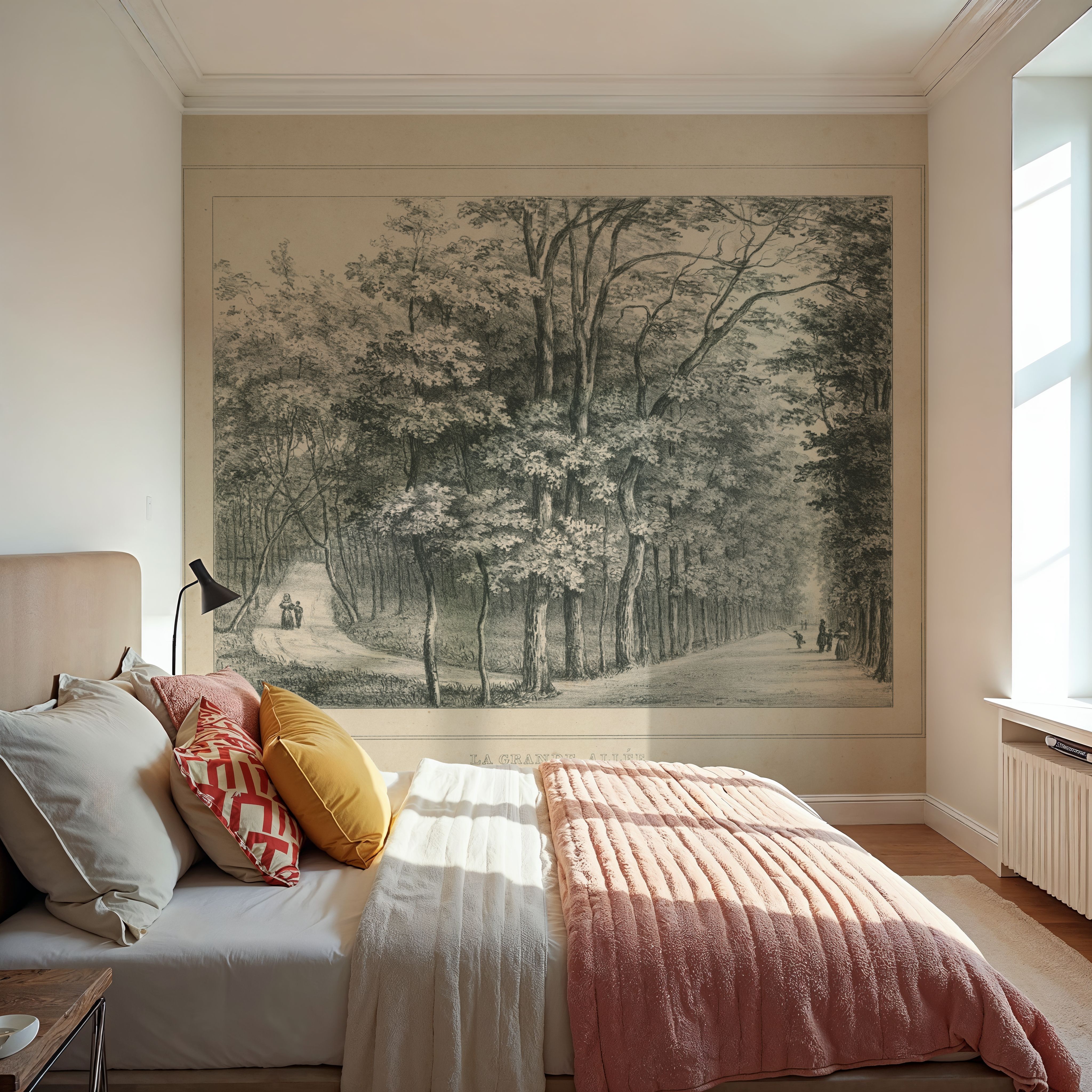 Grand Allée Etching - Framed