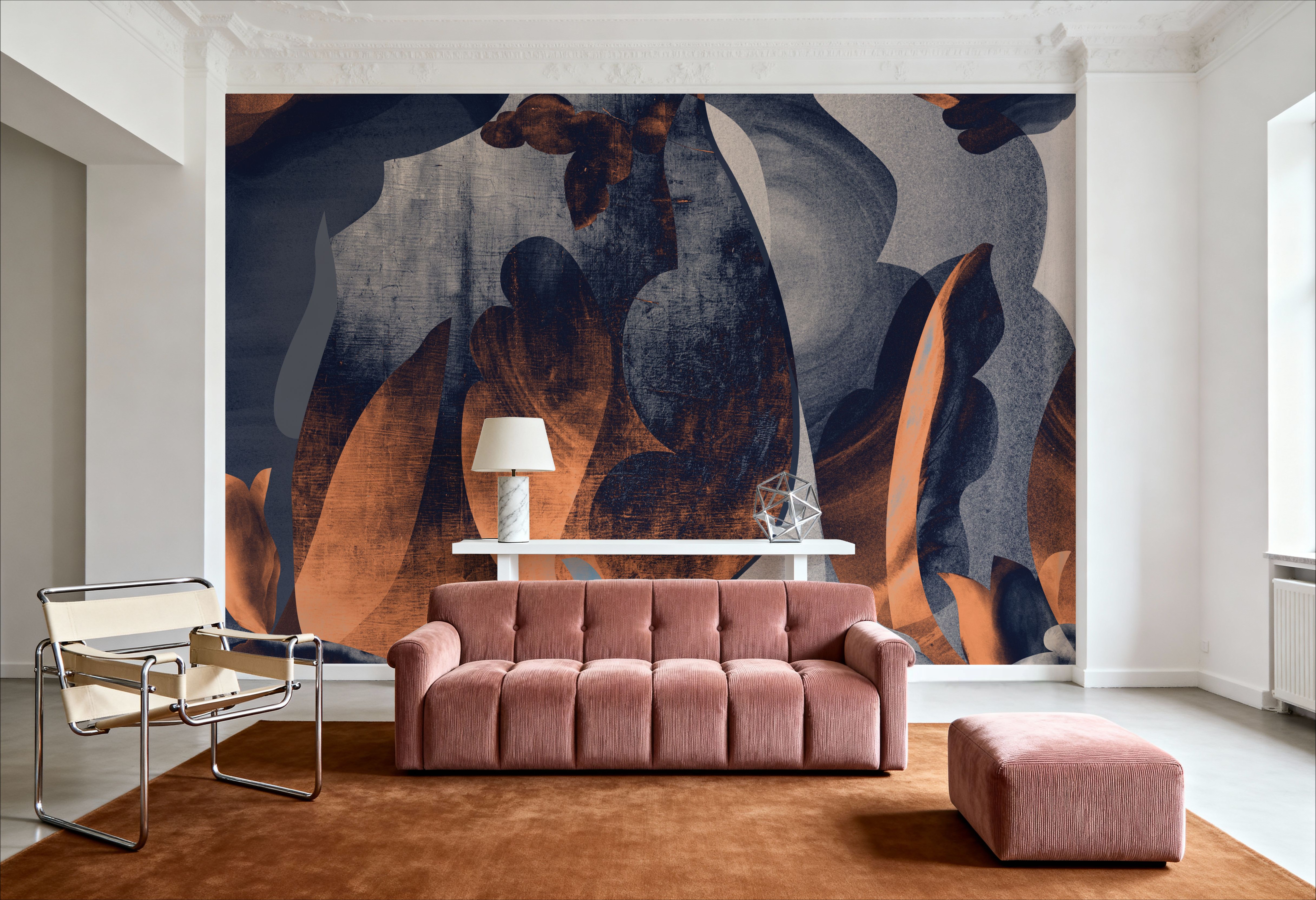 Abstract Fun, Blue & Orange