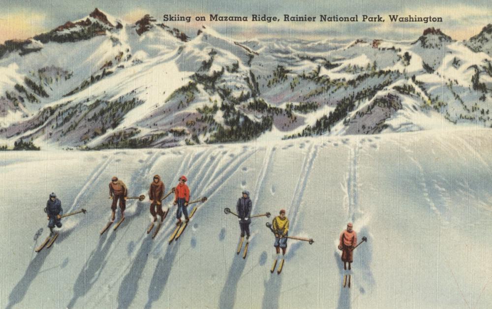 Greetings from Mazama Ridge - Screenprint Postcard