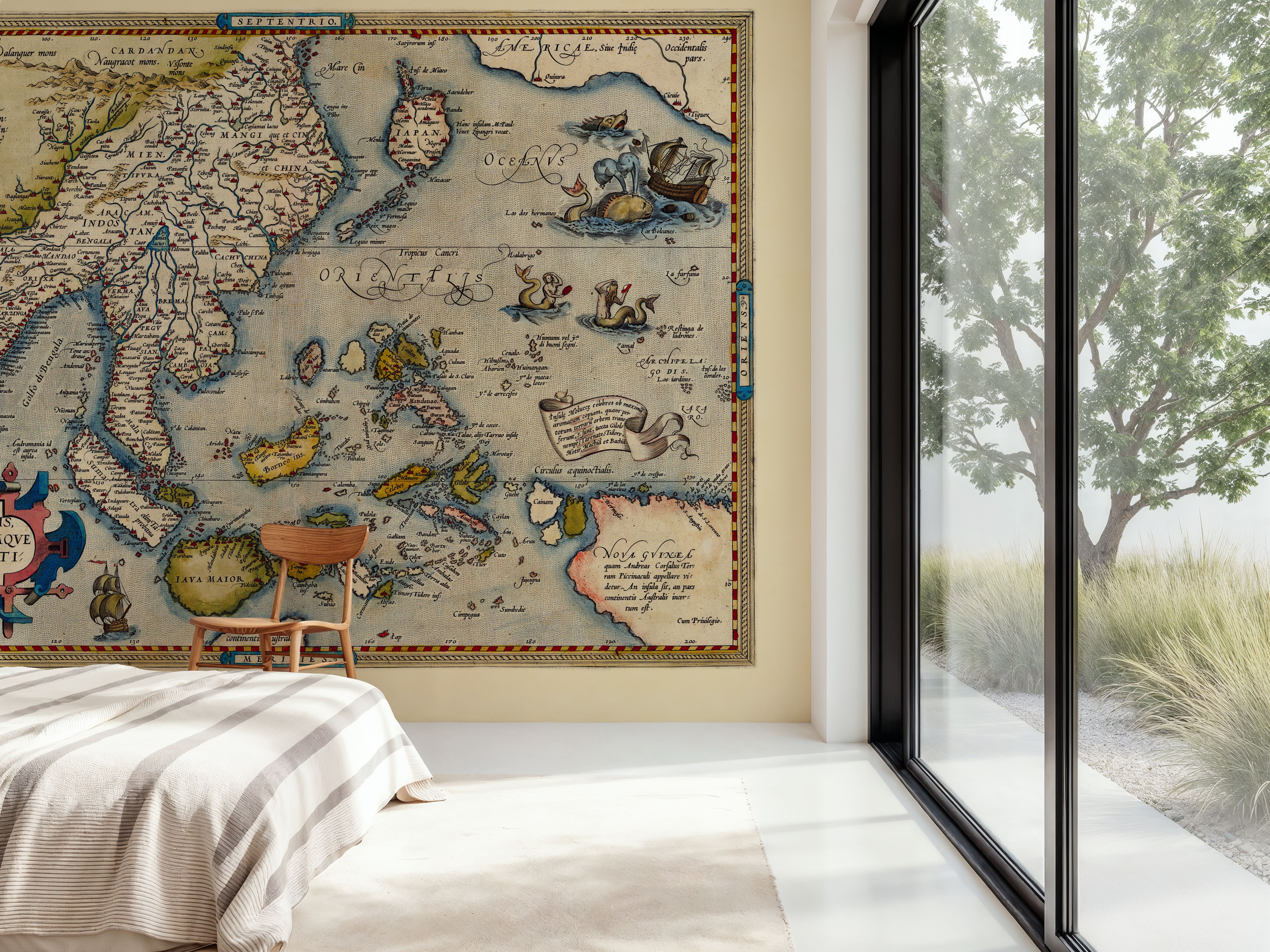 Old Map of Southeast Asia, 1570