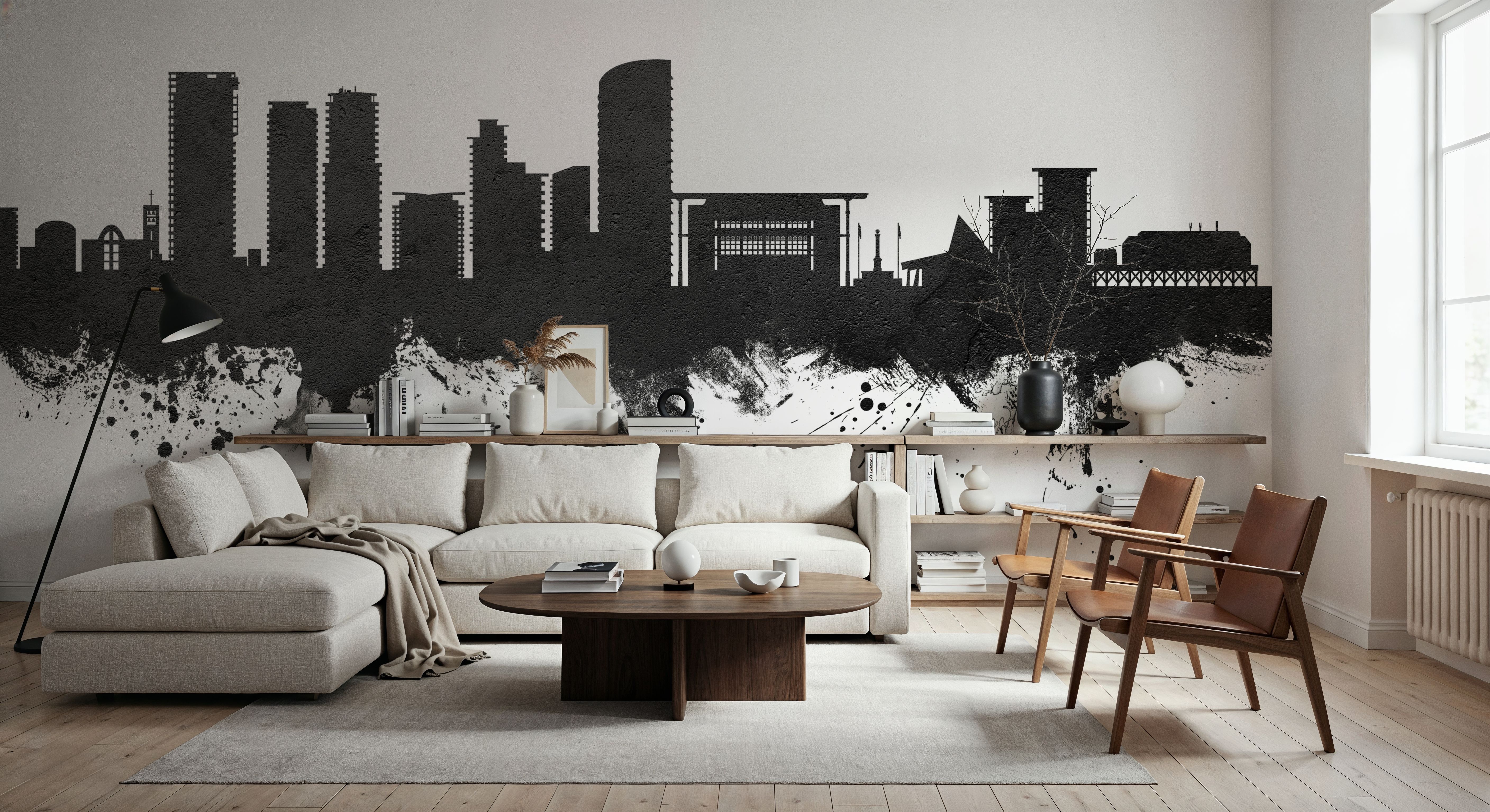 Darwin Australia Skyline Black & White, Wallpaper