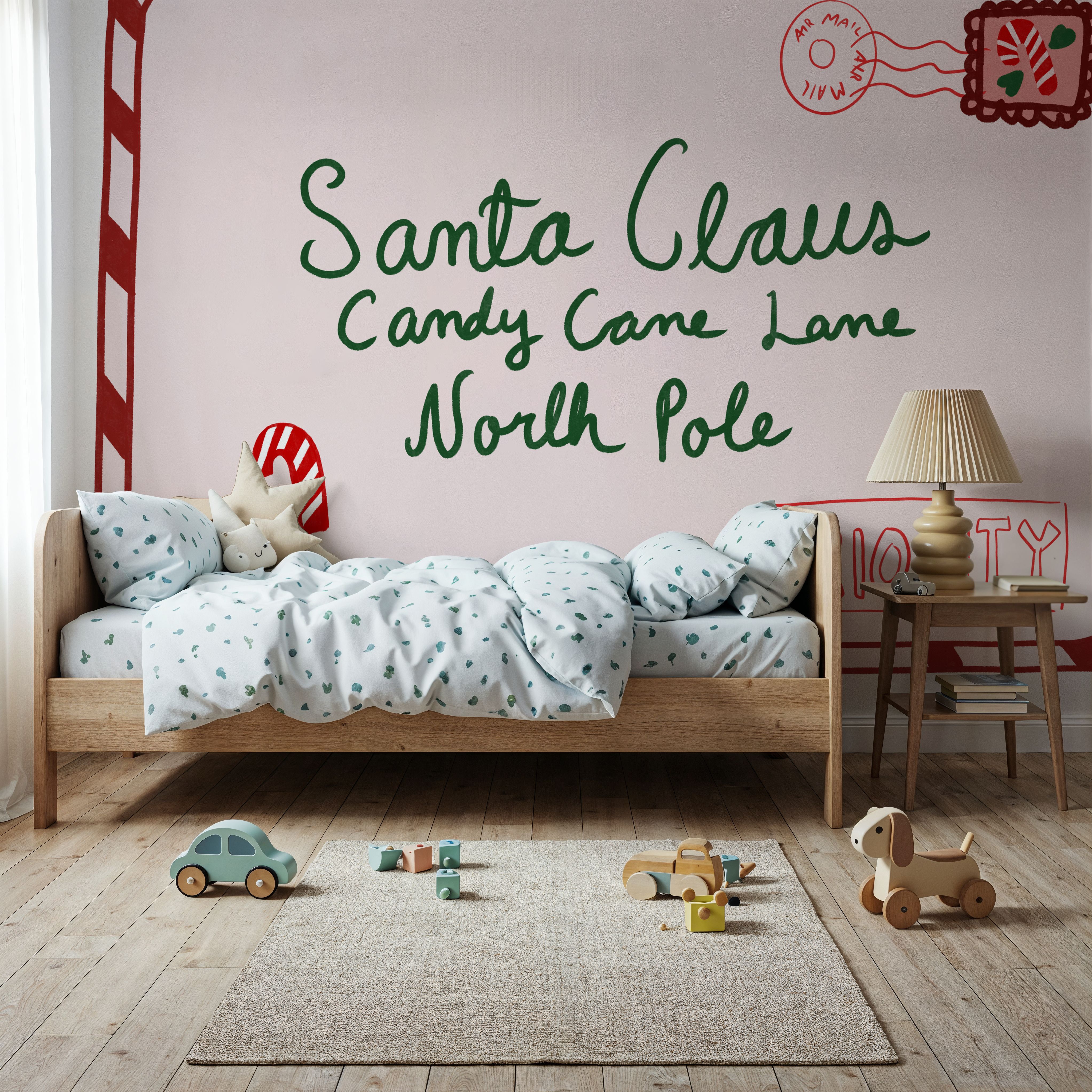 Wall Mural - Letter to Santa - Kids' Room - Wallism US - Premium, Textured or Peel & Stick