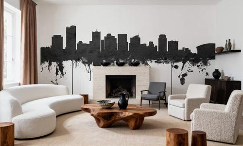 Phoenix Skyline Black & White