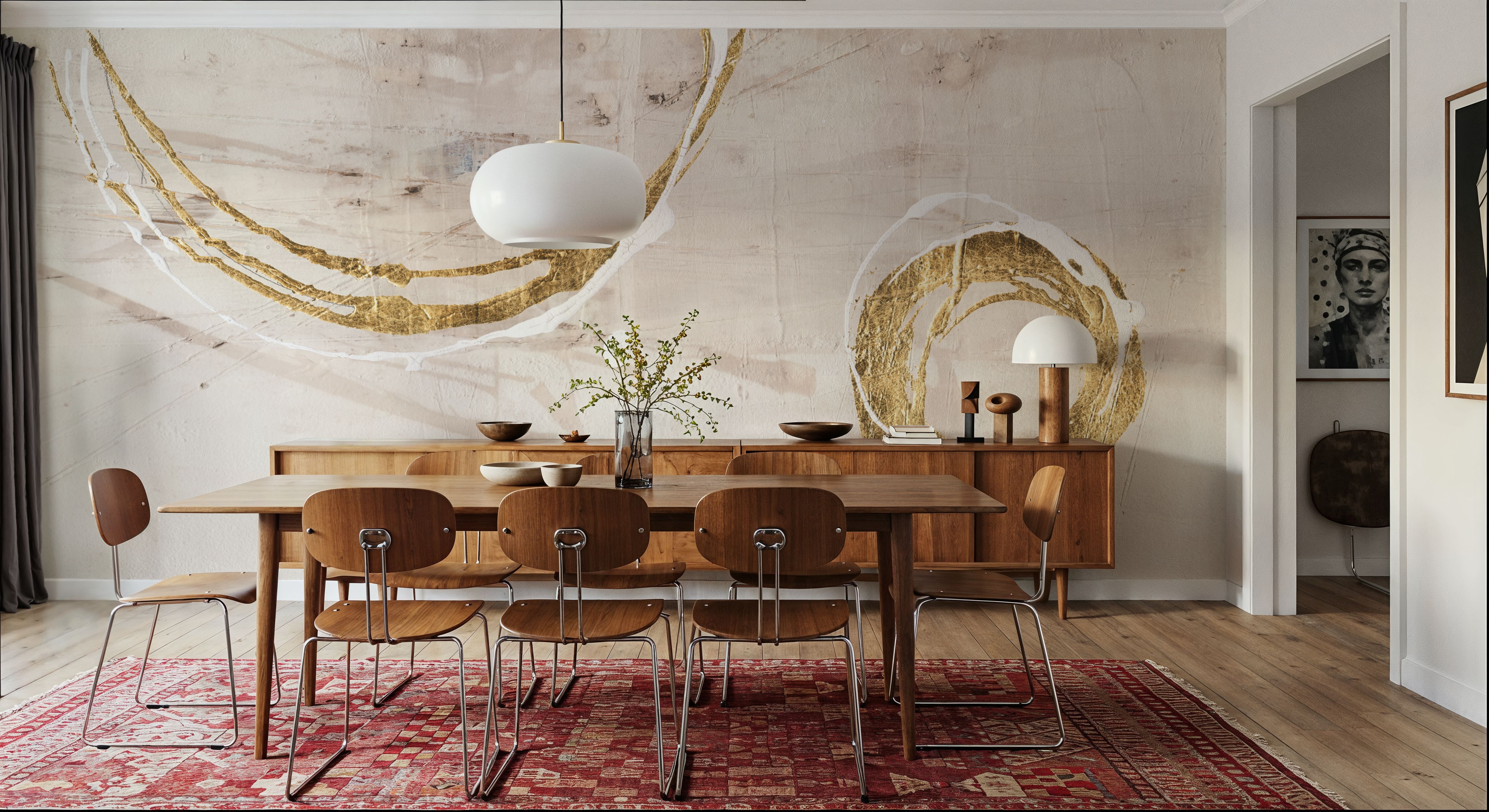 Incised Walnut, Papier peint