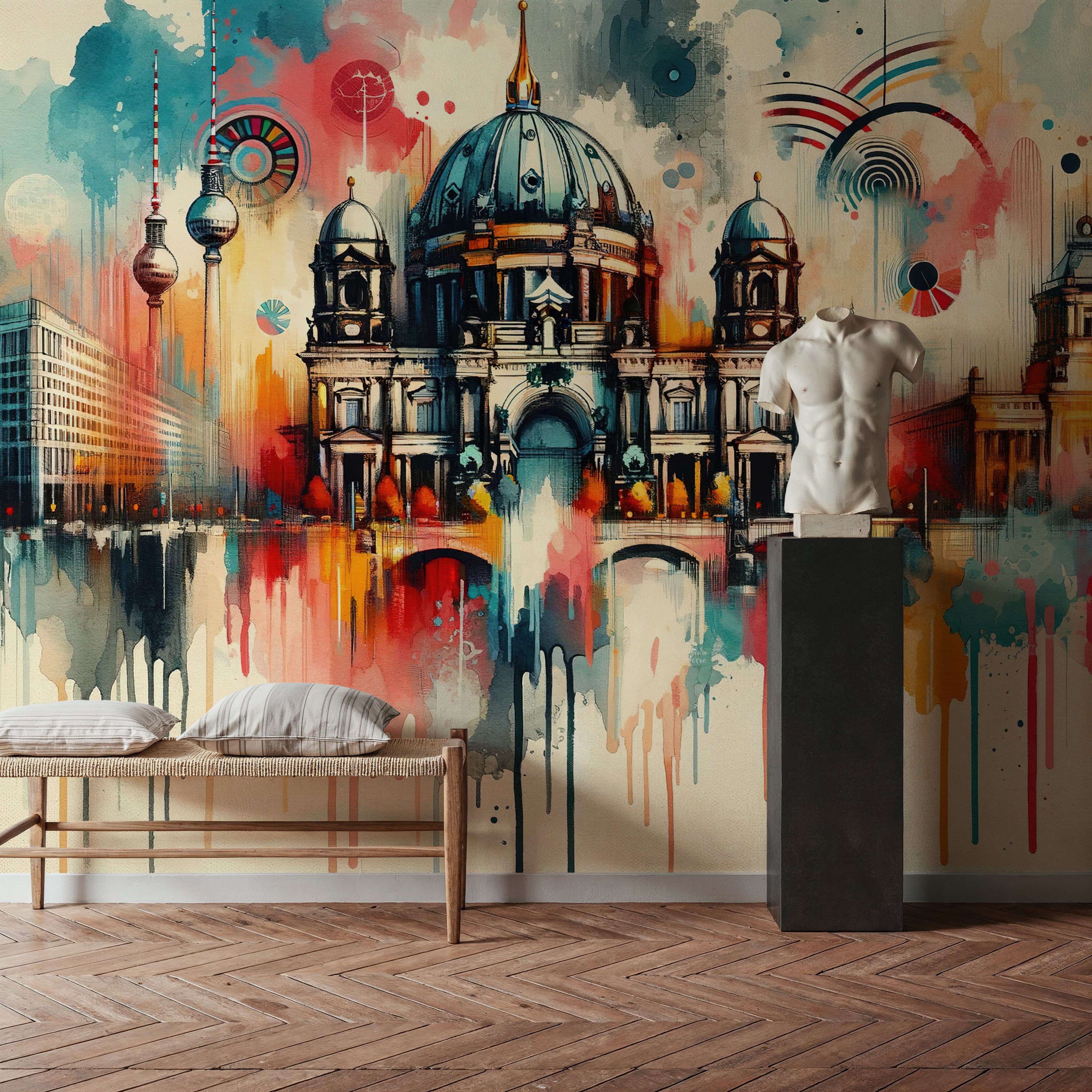 Watercolor Skyline Berlin