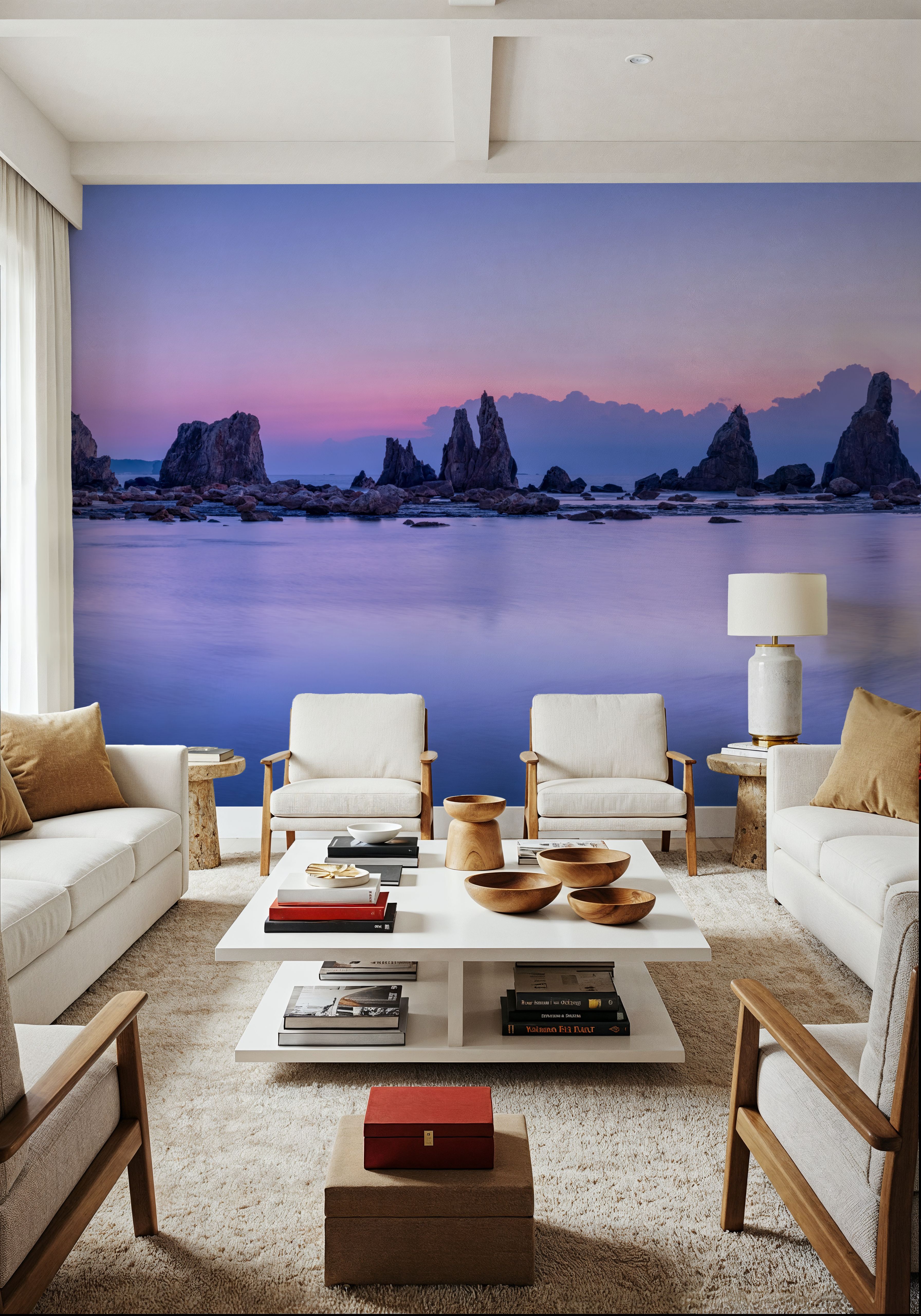 Hashigui-iwa Rocks at Dawn