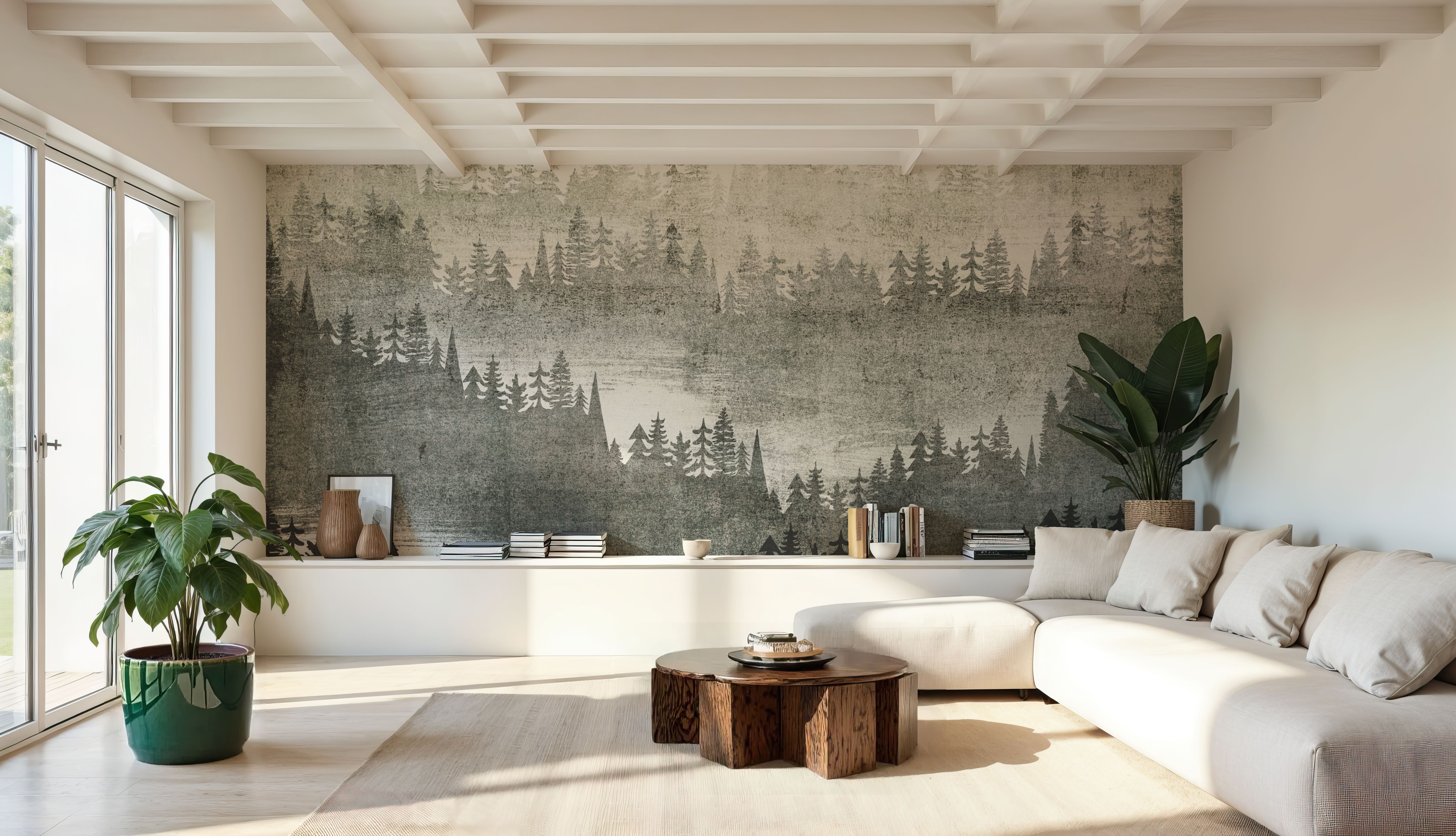 Mountainscape Silver, Papier peint