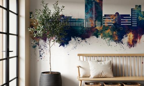 Telford England Skyline Blue & Bronze