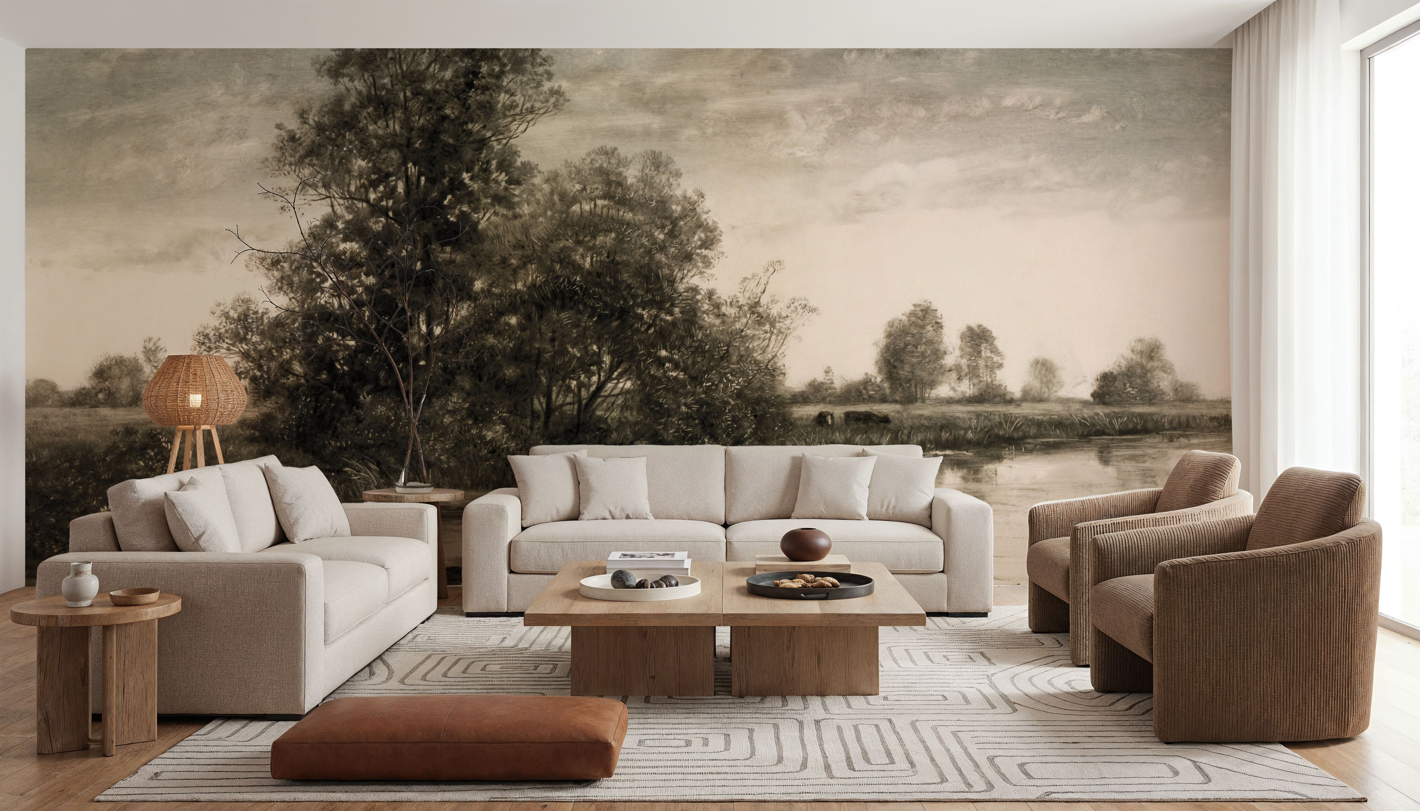 Pastoral Pond Landscape
