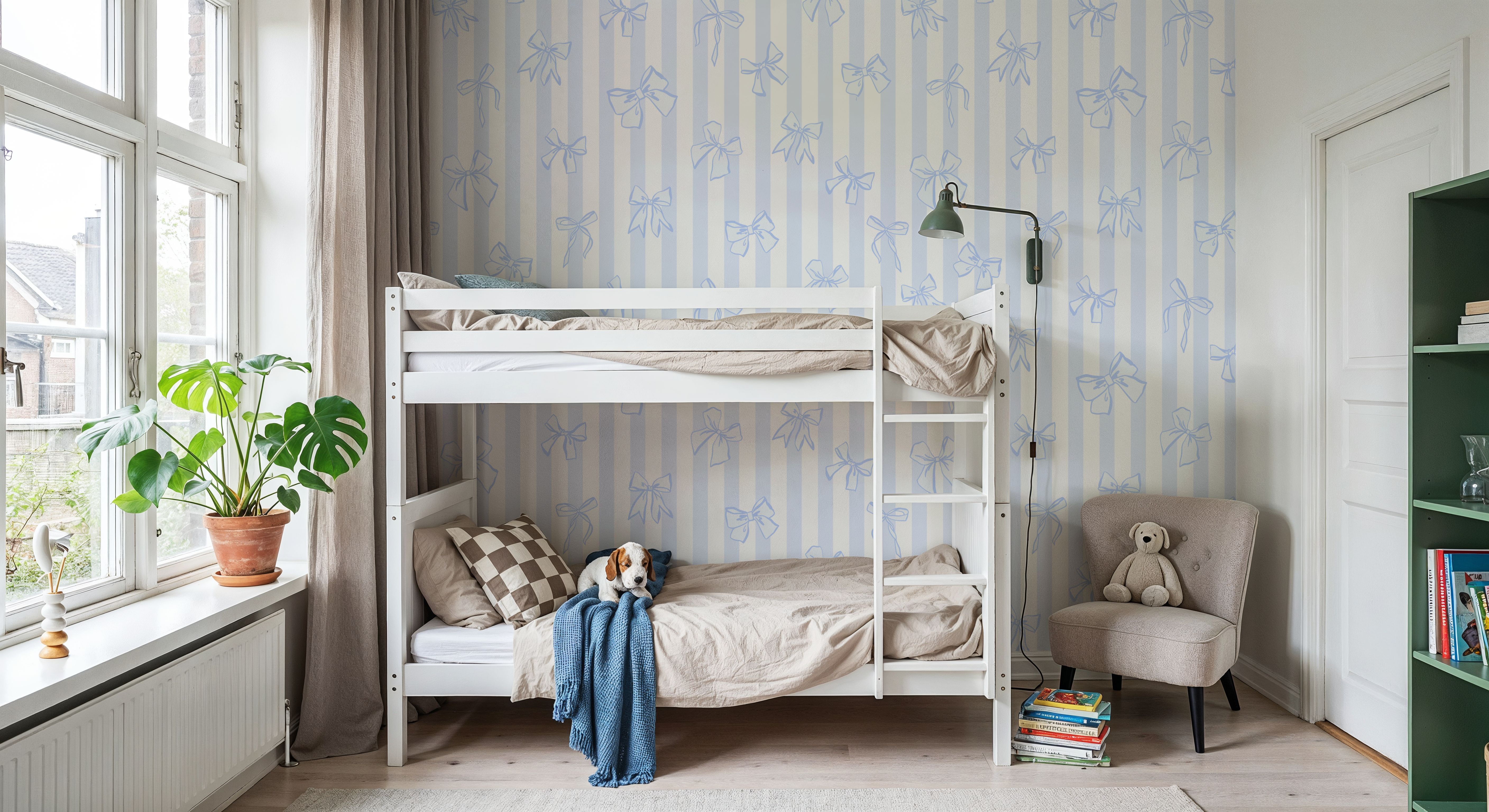 Coquette Stripes Baby Blue