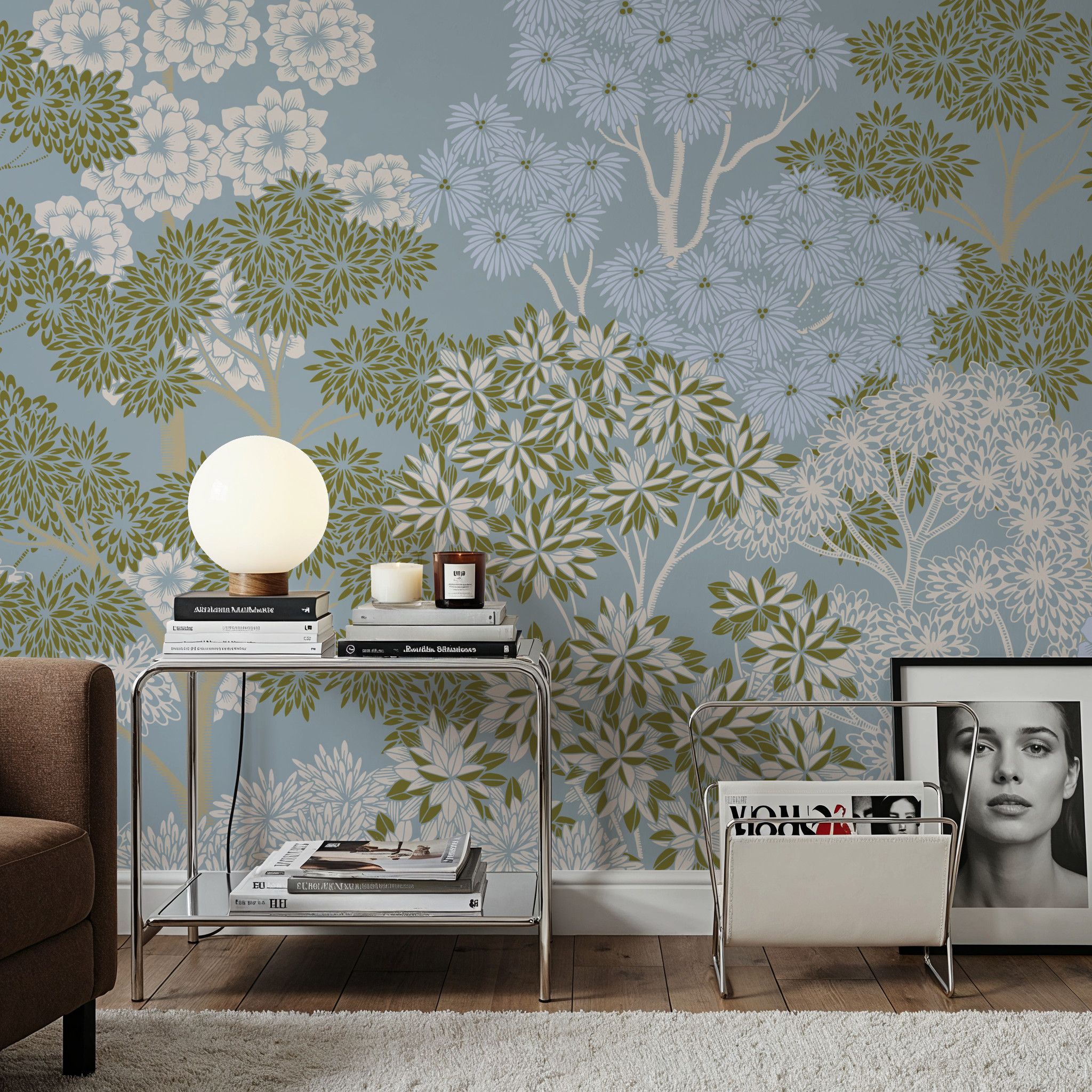 Overleaf Woodland, French Blue