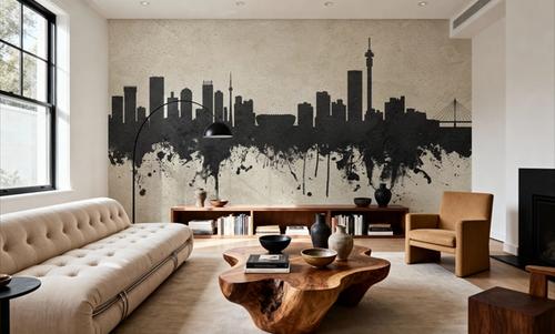 Johannesburg South Africa Skyline Concrete