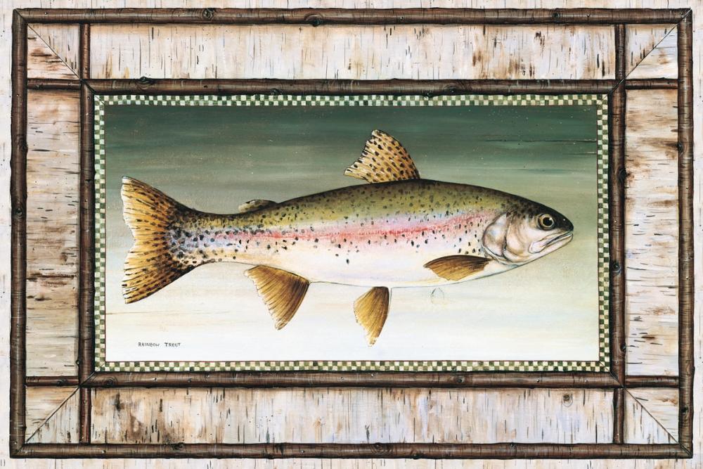 Rainbow Trout Birch Border