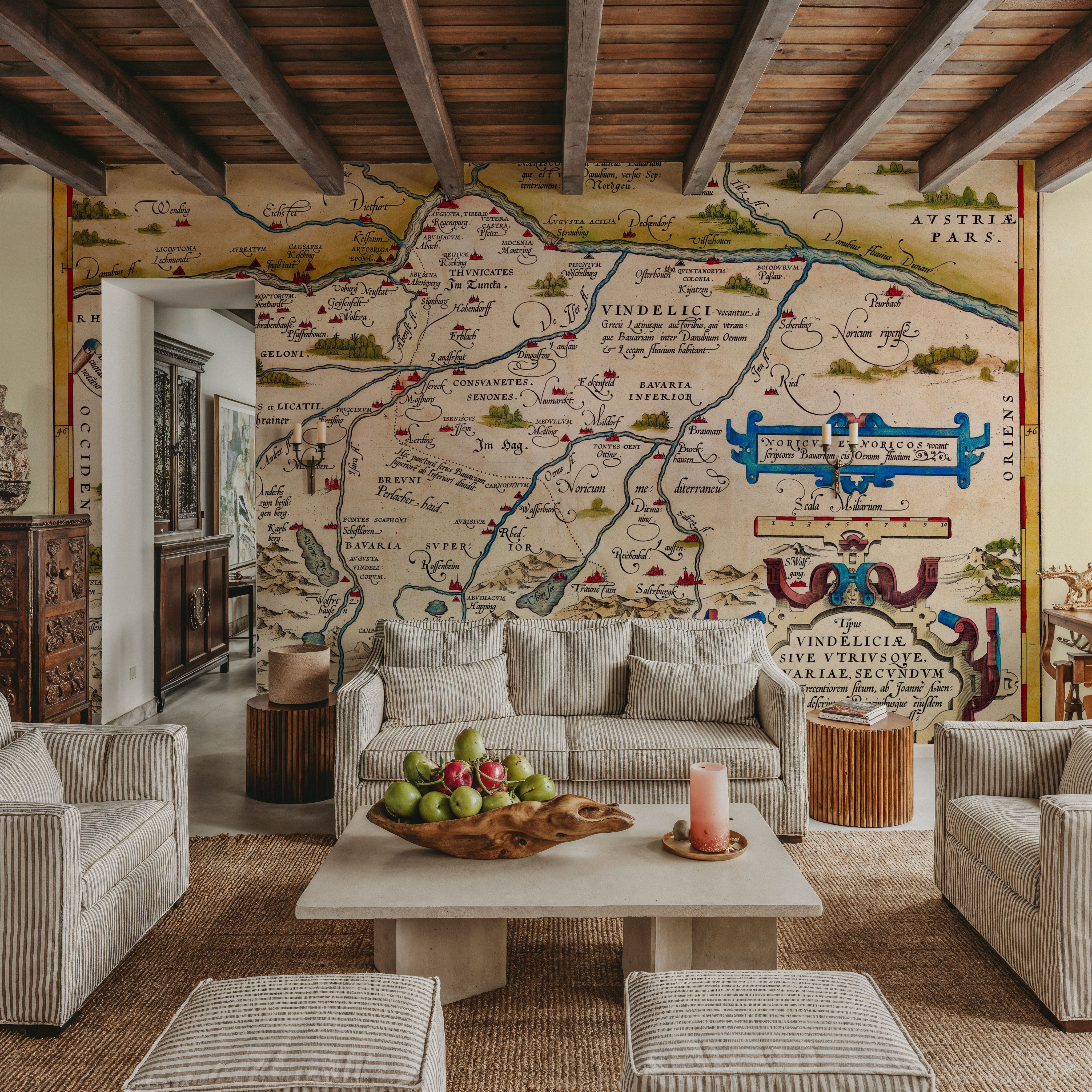 Old Map of Bavaria, Germany, 1570