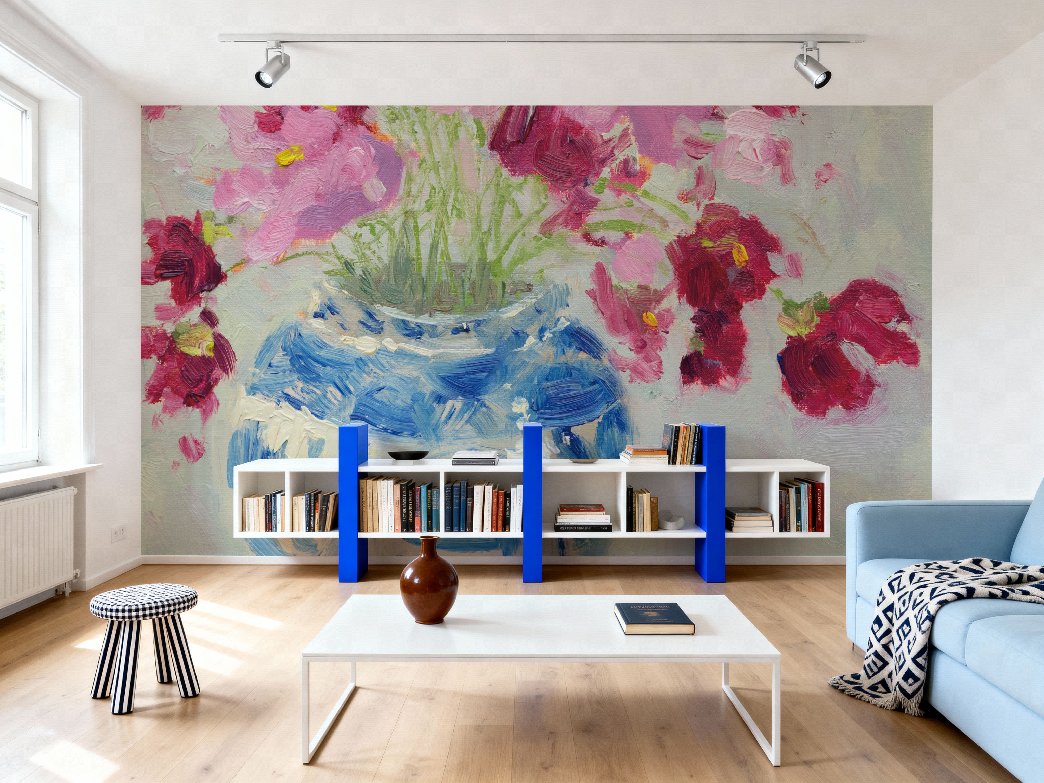 Cosmos in Chinoiserie Vase