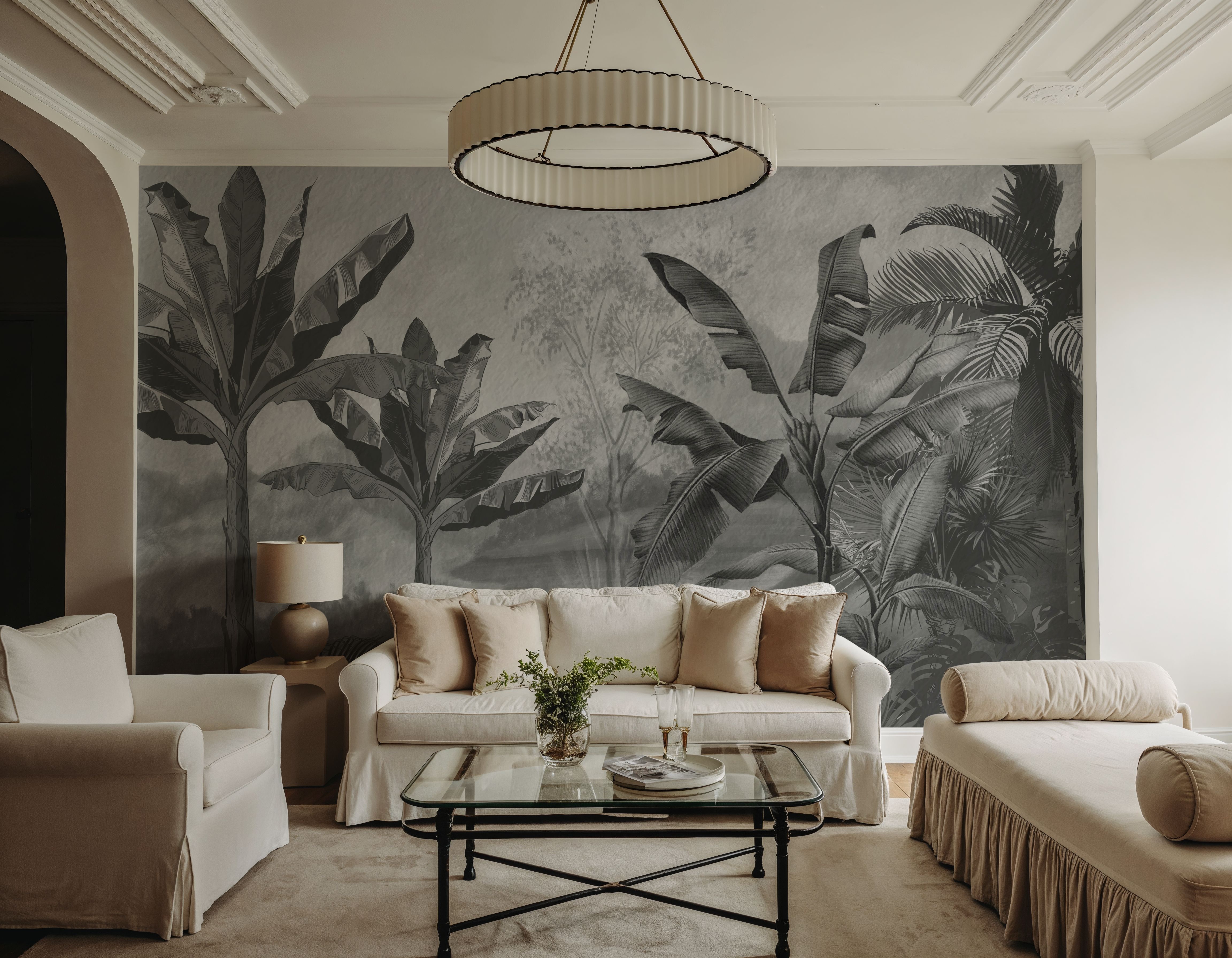 Tropical Banan Plant Sketch