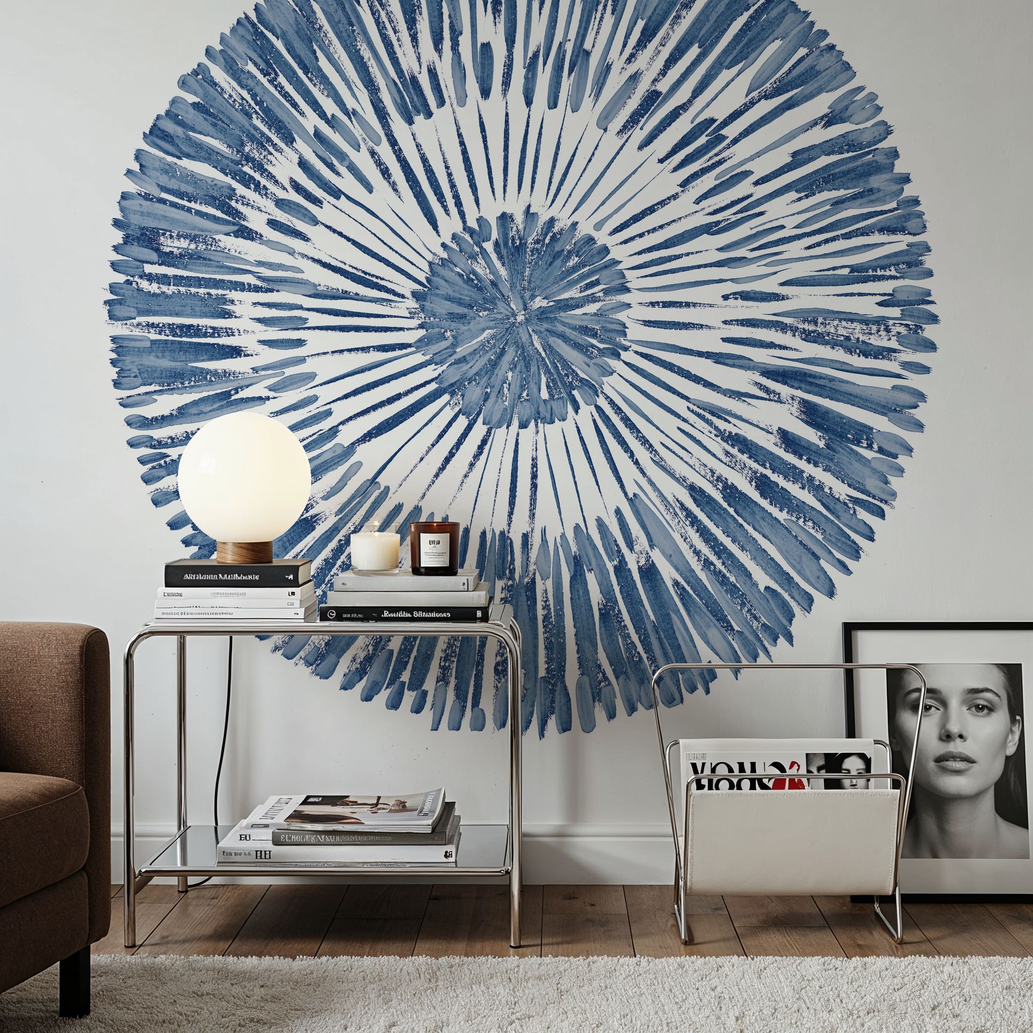 Coastal Block Print II Blue