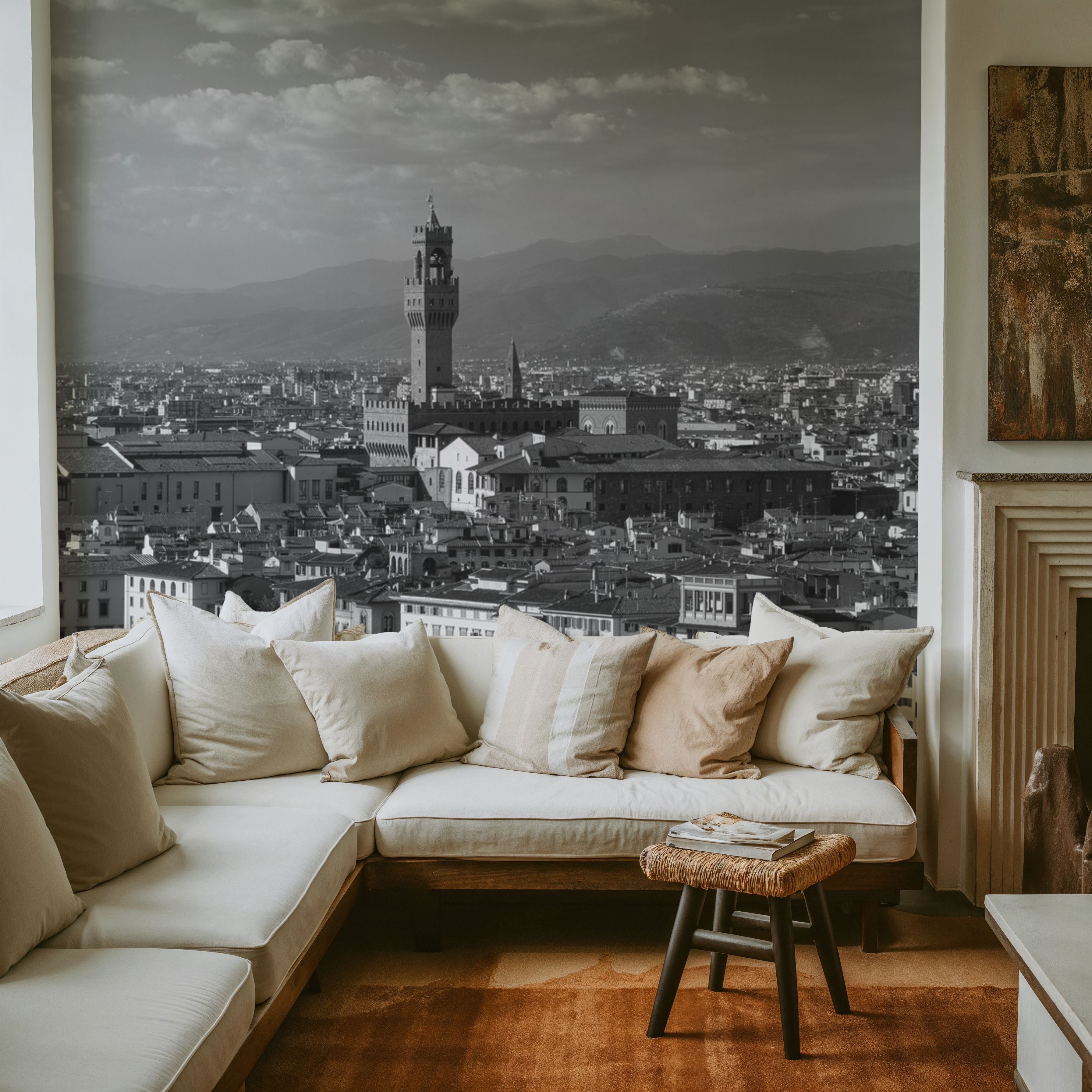 Wall Mural - Timeless Cityscape - Dining Room - Wallism US - Premium, Textured or Peel & Stick