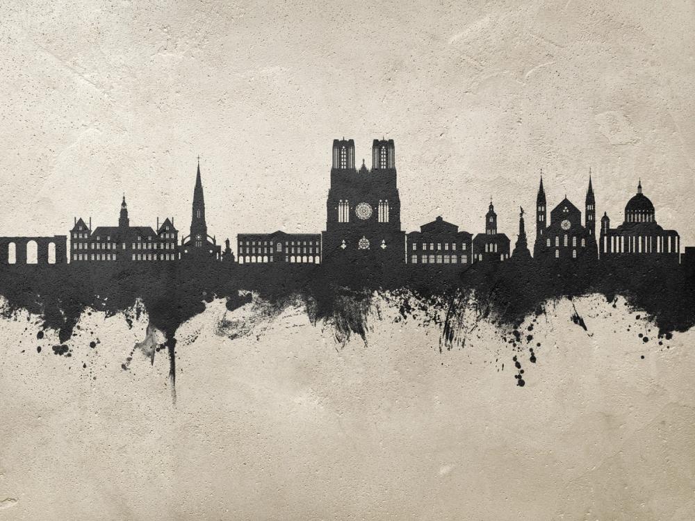 Reims France Skyline Concrete