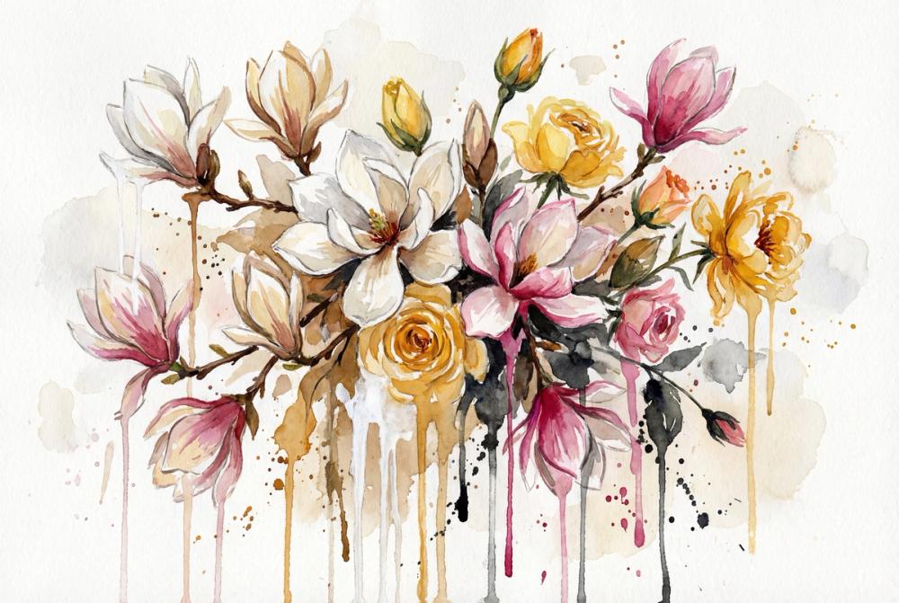 Spring Bouquet II - Watercolor Flower Series