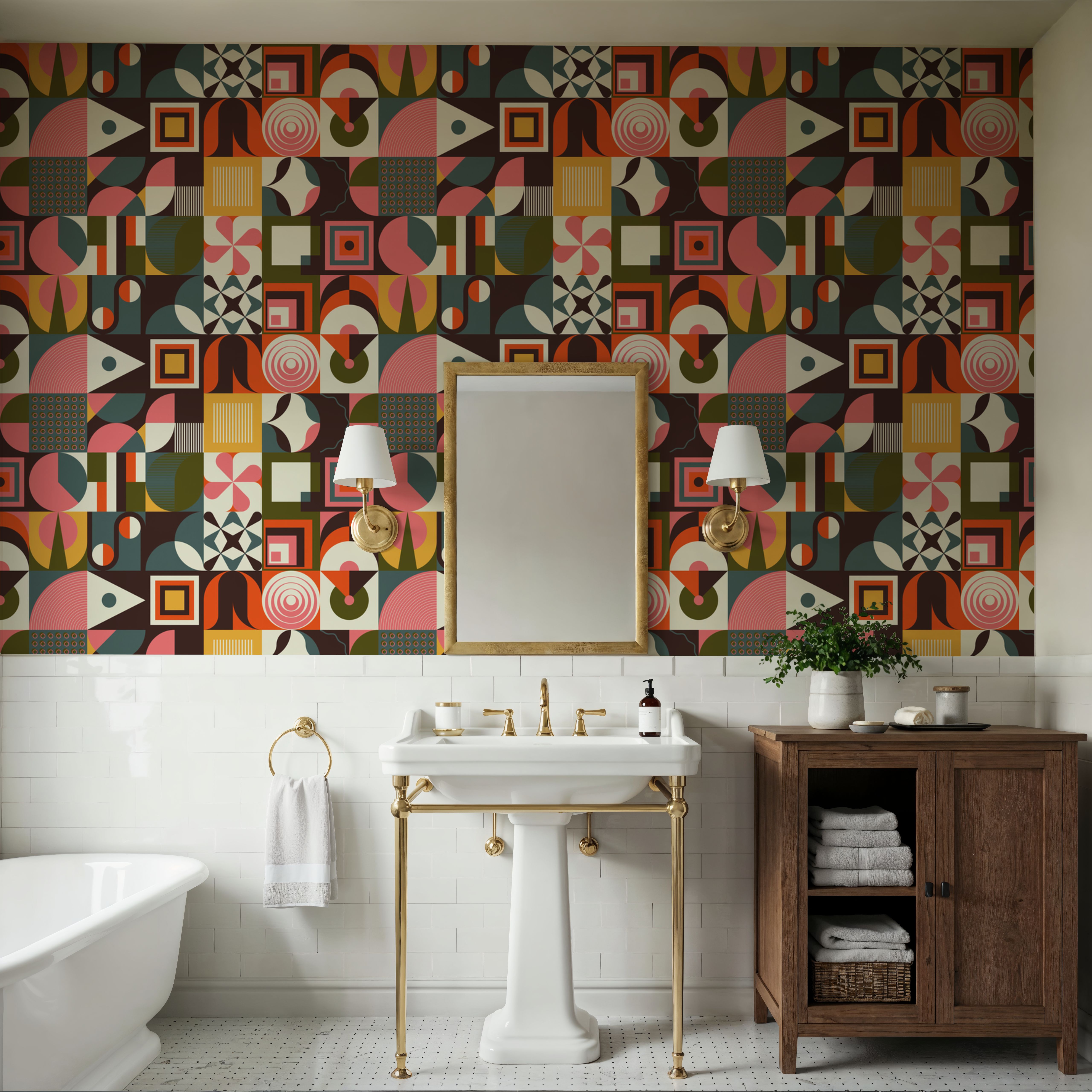 Mid Century Blocks Repeat