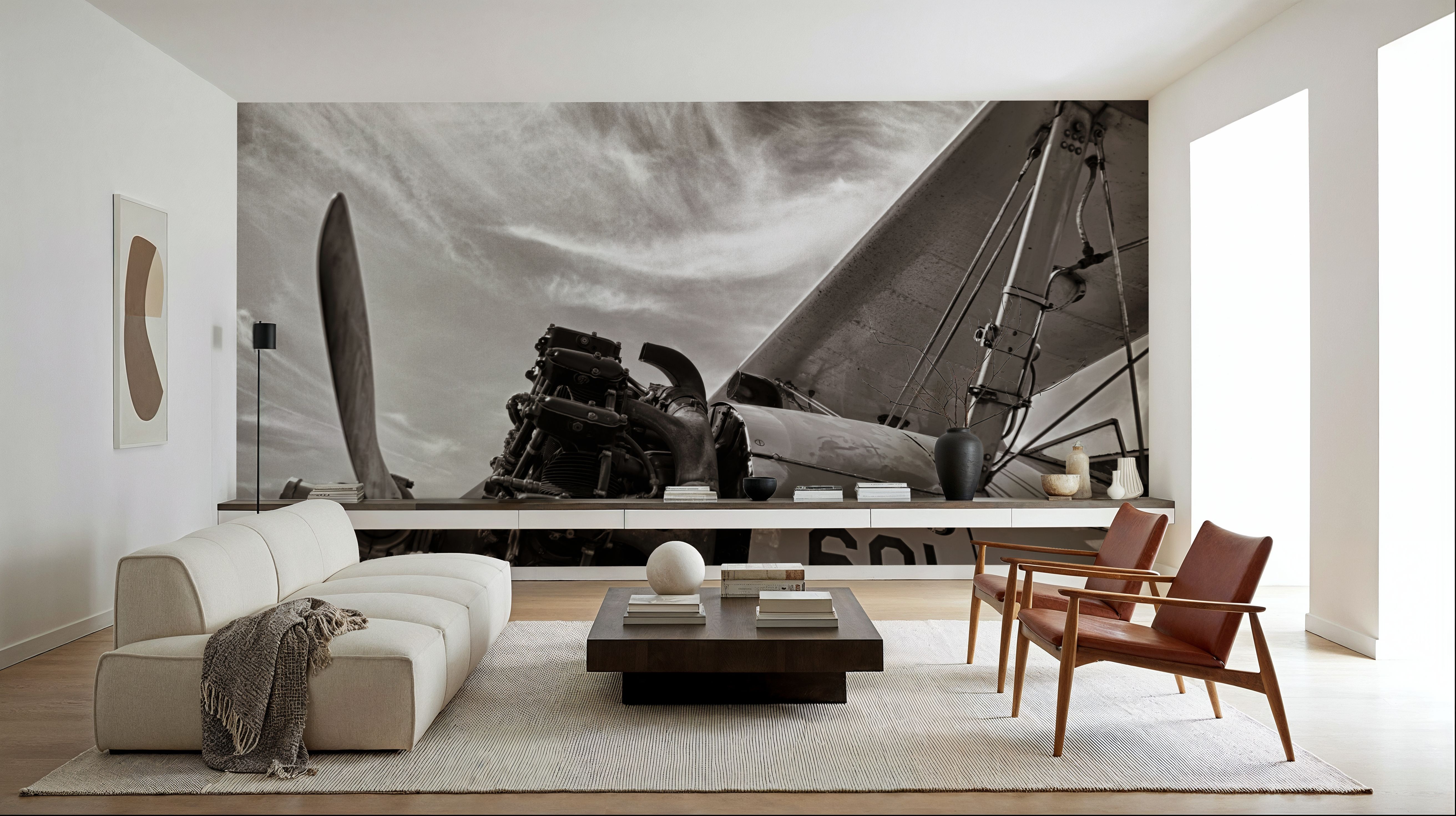 Aero Maquina Sepia, Wallpaper