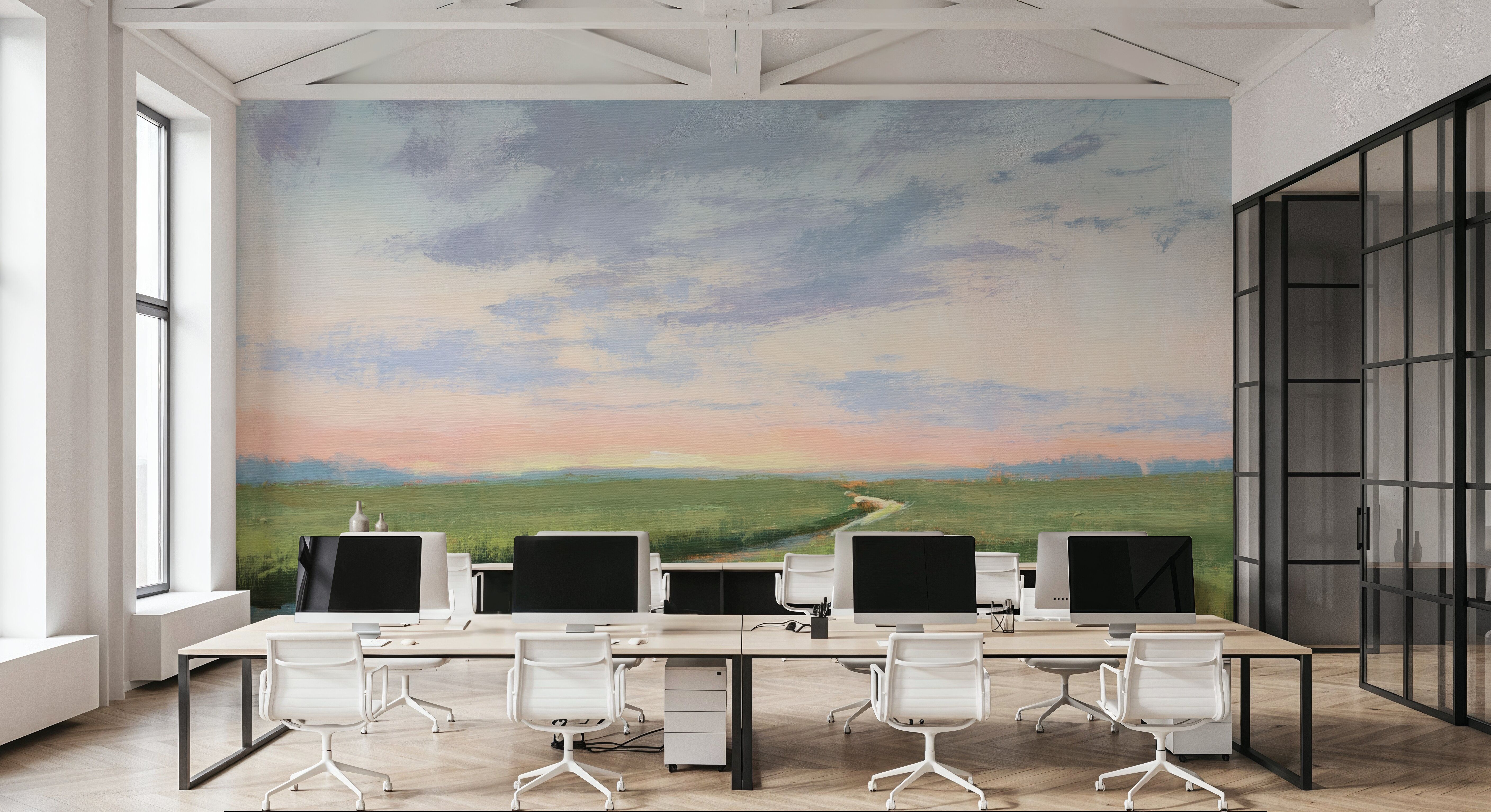 Winding Marsh Creek at Sundown