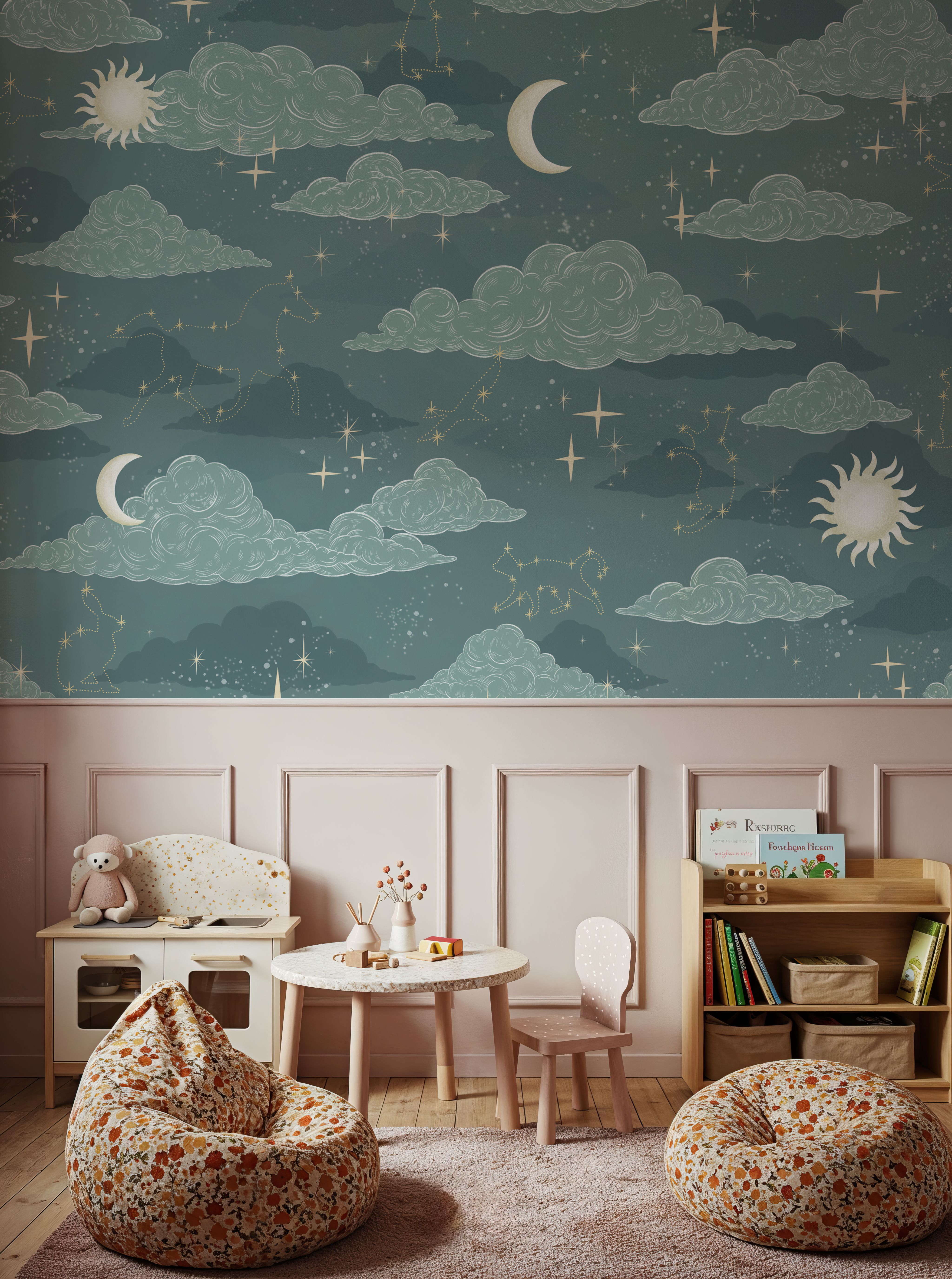 Moonlit Constellations, Steel Teal