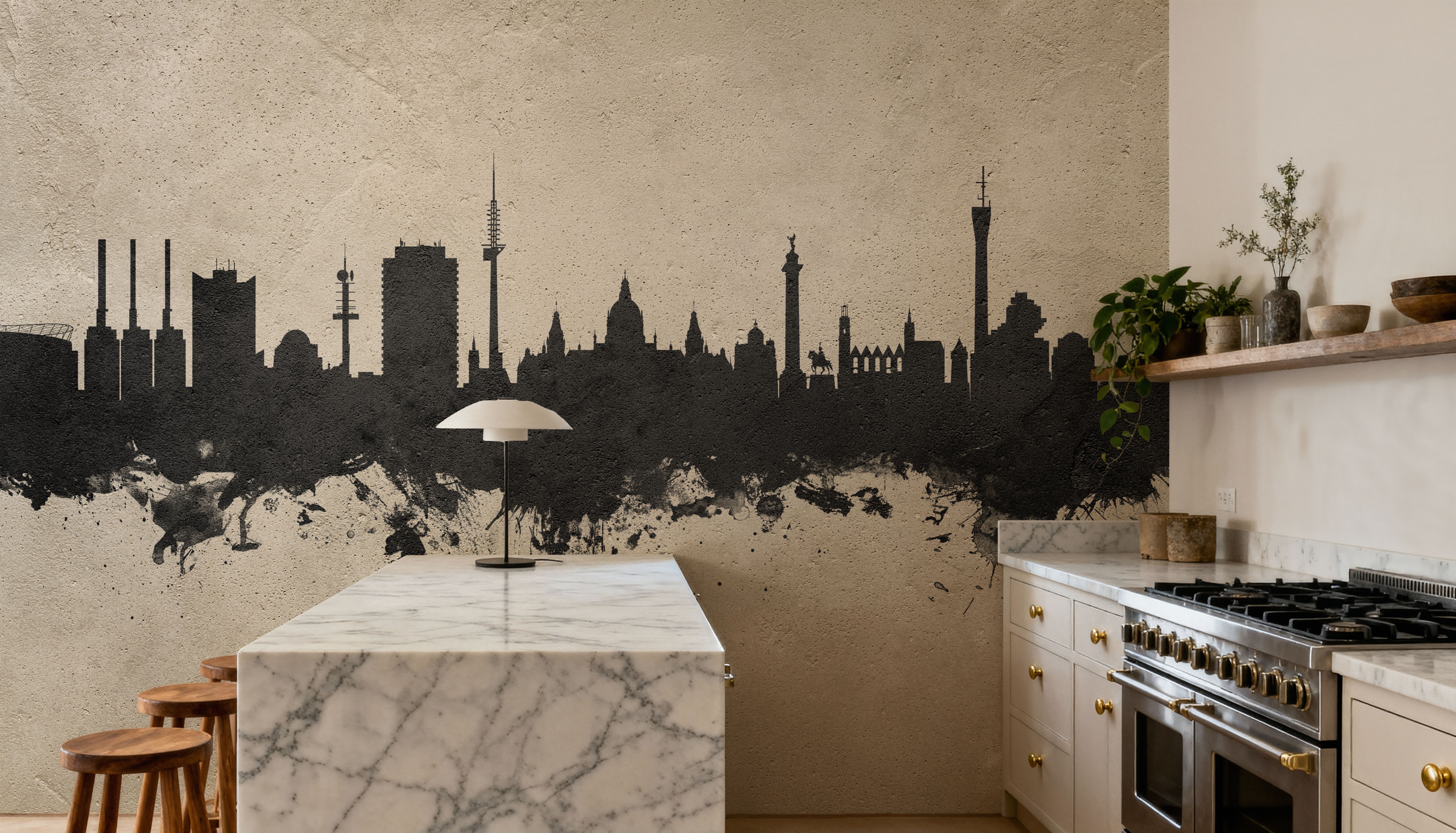 Hannover Germany Skyline Concrete, Tapeten