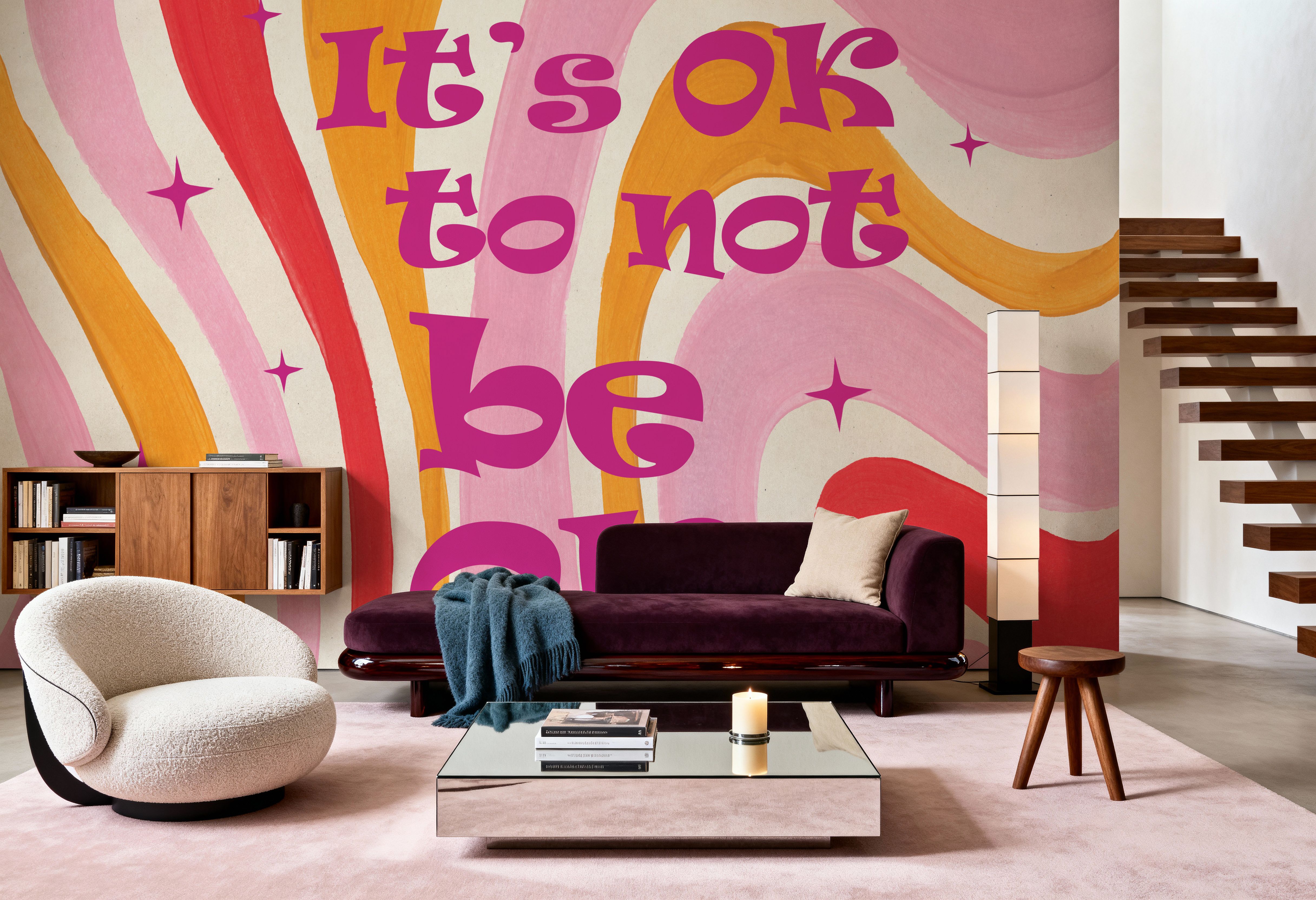 Groovy to be OK, Papier peint